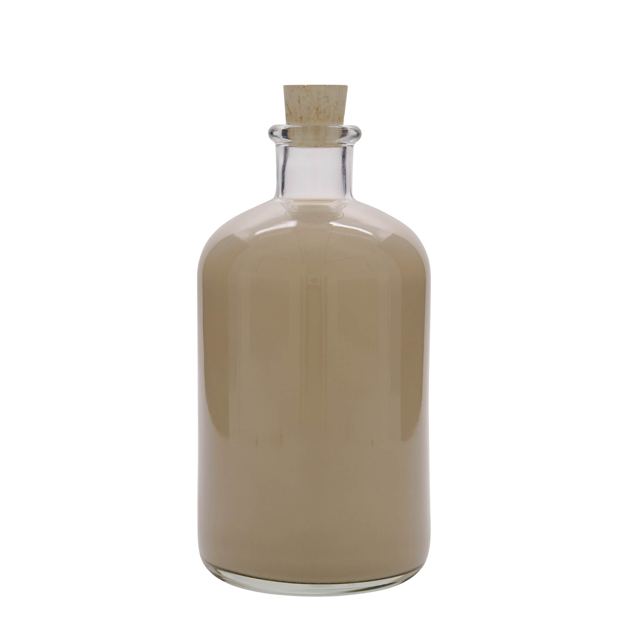 1.000 ml γυάλινο μπουκάλι φαρμακοποιού, στόμιο: φελλός