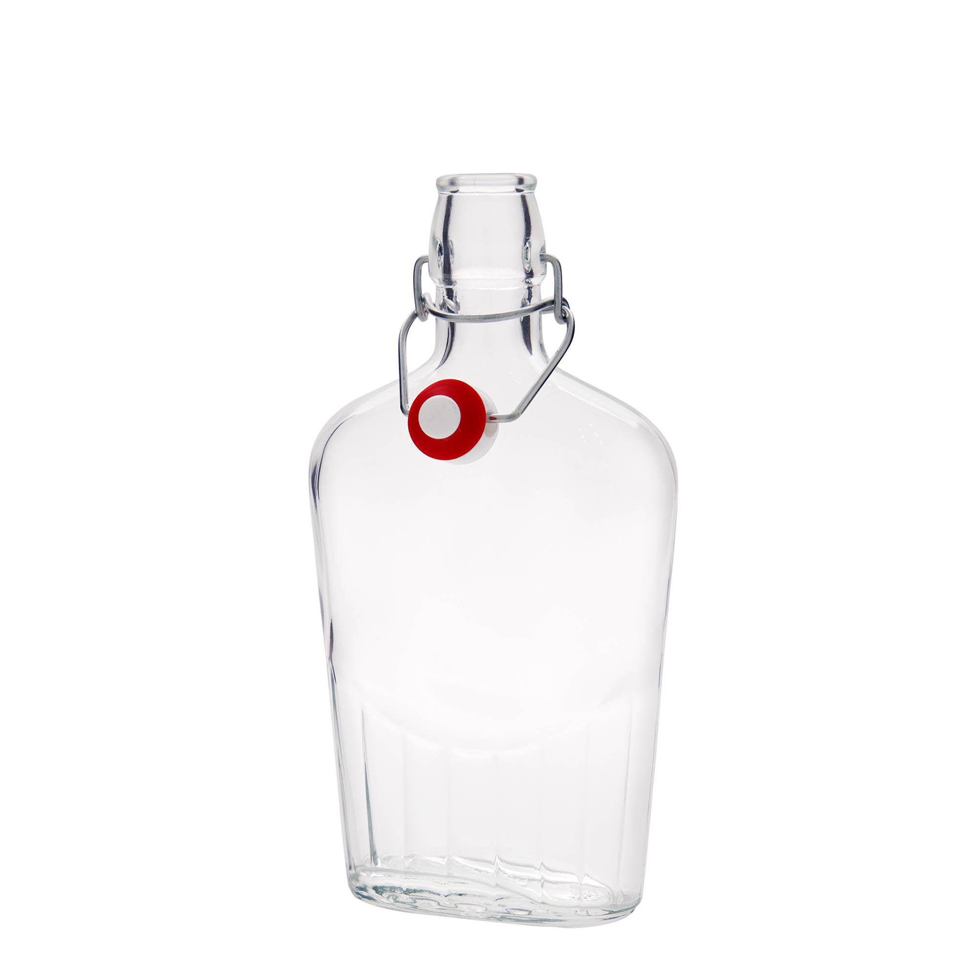 500 ml γυάλινο μπουκάλι 'Fiaschetta', οβάλ, στόμιο: κούμπωμα με μπρούτζινο κλιπ 500 ml γυάλινο μπουκάλι 'Fiaschetta', οβάλ, στόμιο: κούμπωμα με μπρούτζινο κλιπ