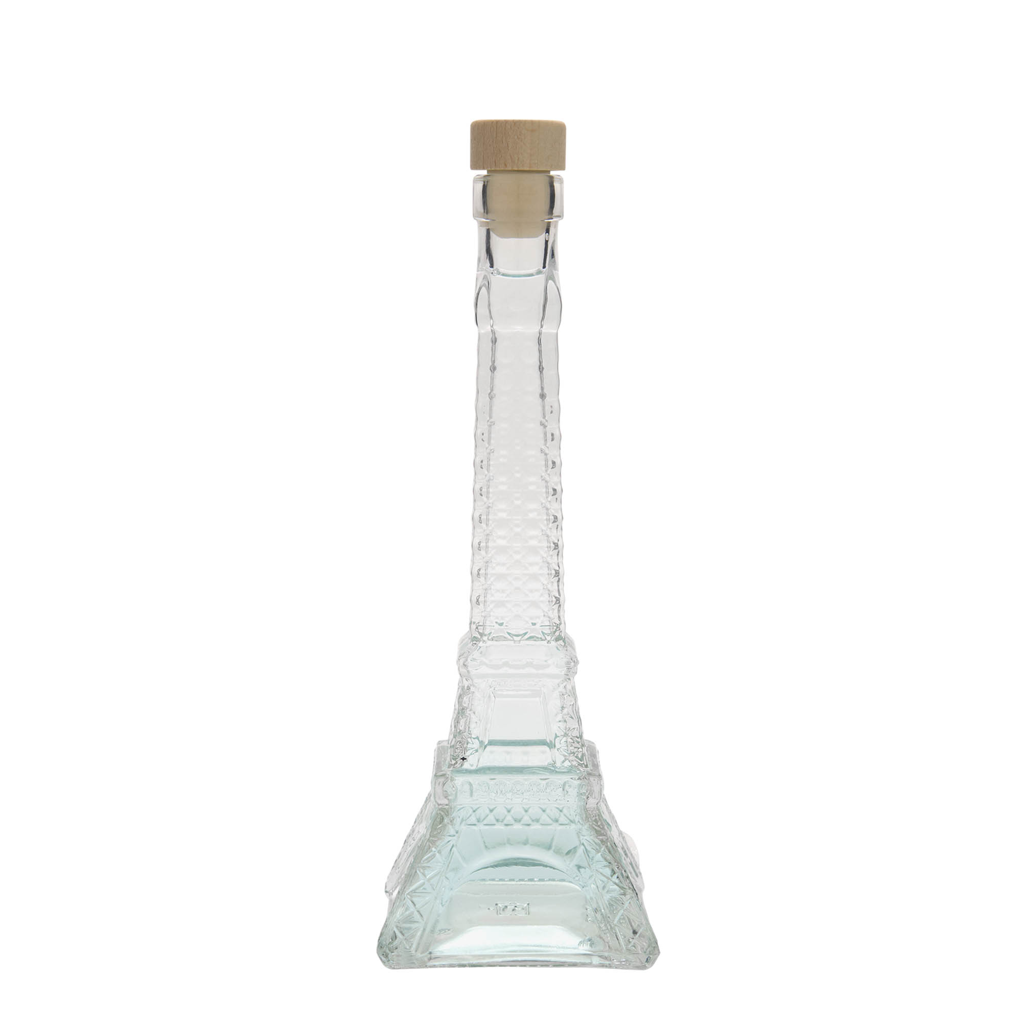 200 ml γυάλινο μπουκάλι 'Πύργος του Άιφελ', στόμιο: φελλός