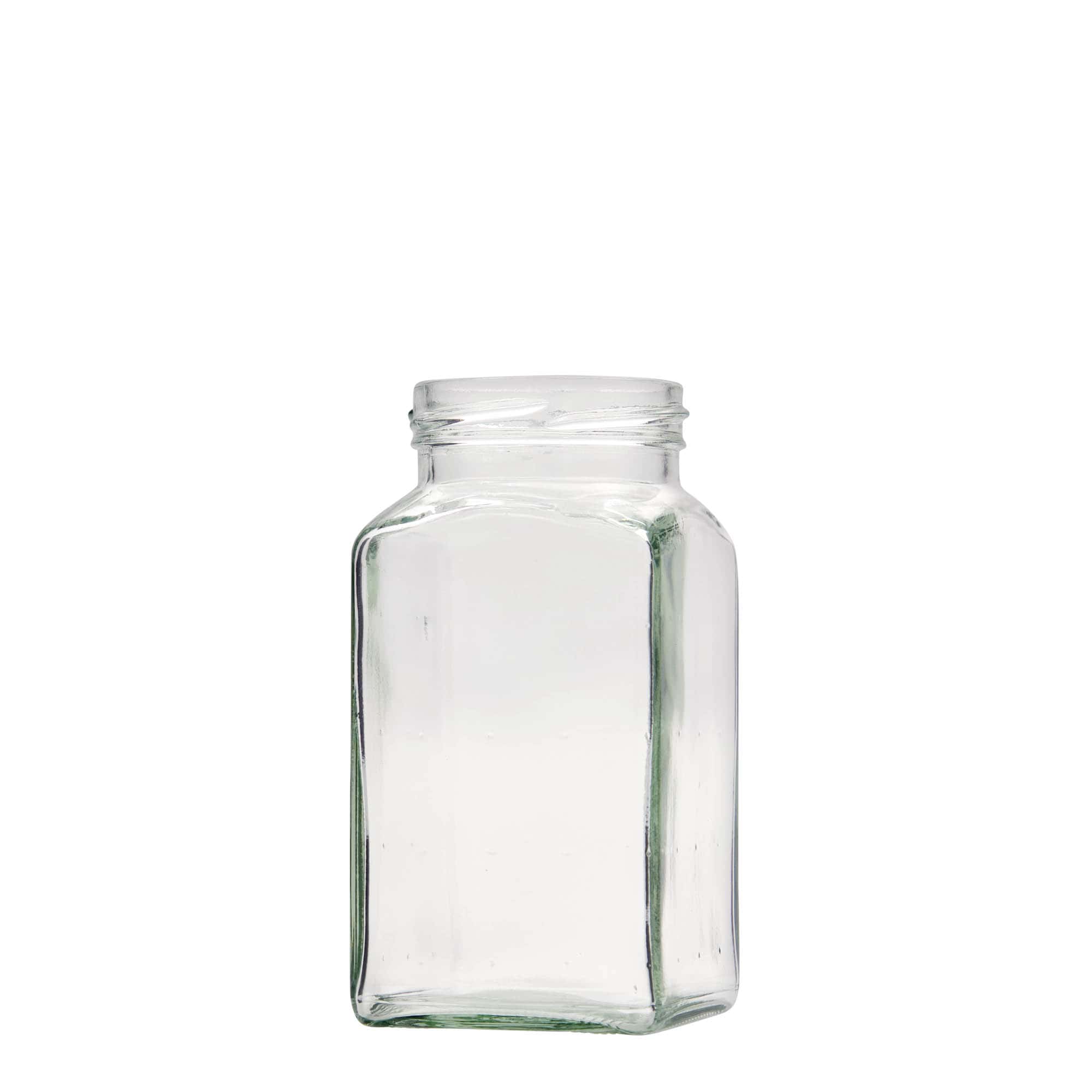 312 ml τετράγωνο γυάλινο δοχείο, στόμιο: Twist-Off (TO 58) 312 ml τετράγωνο γυάλινο δοχείο, στόμιο: Twist-Off (TO 58)