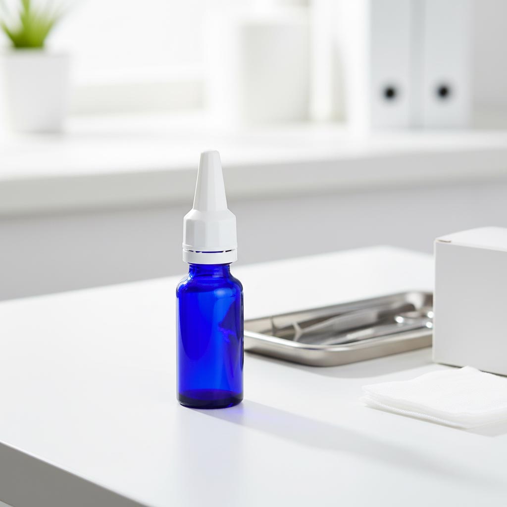 Κλειστροβίδα με απλικατέρ, πλαστικό PE, λευκό, για στόμιο: DIN 18 Κλειστροβίδα με απλικατέρ, πλαστικό PE, λευκό, για στόμιο: DIN 18