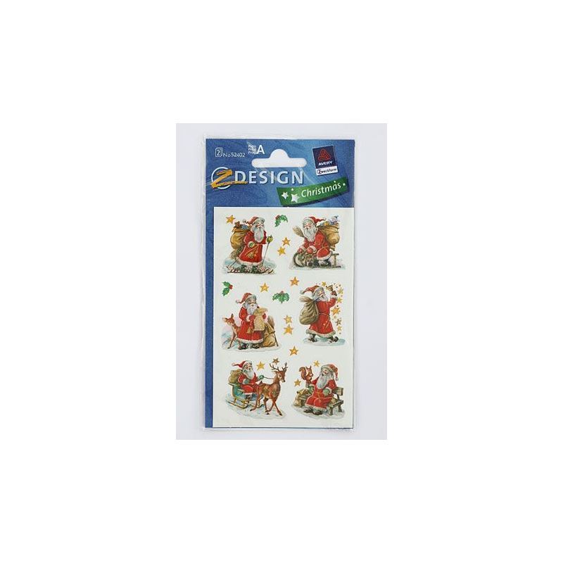 Zweckform αυτοκόλλητα 'Άγιοι Βασίληδες', χαρτί, πολύχρωμα