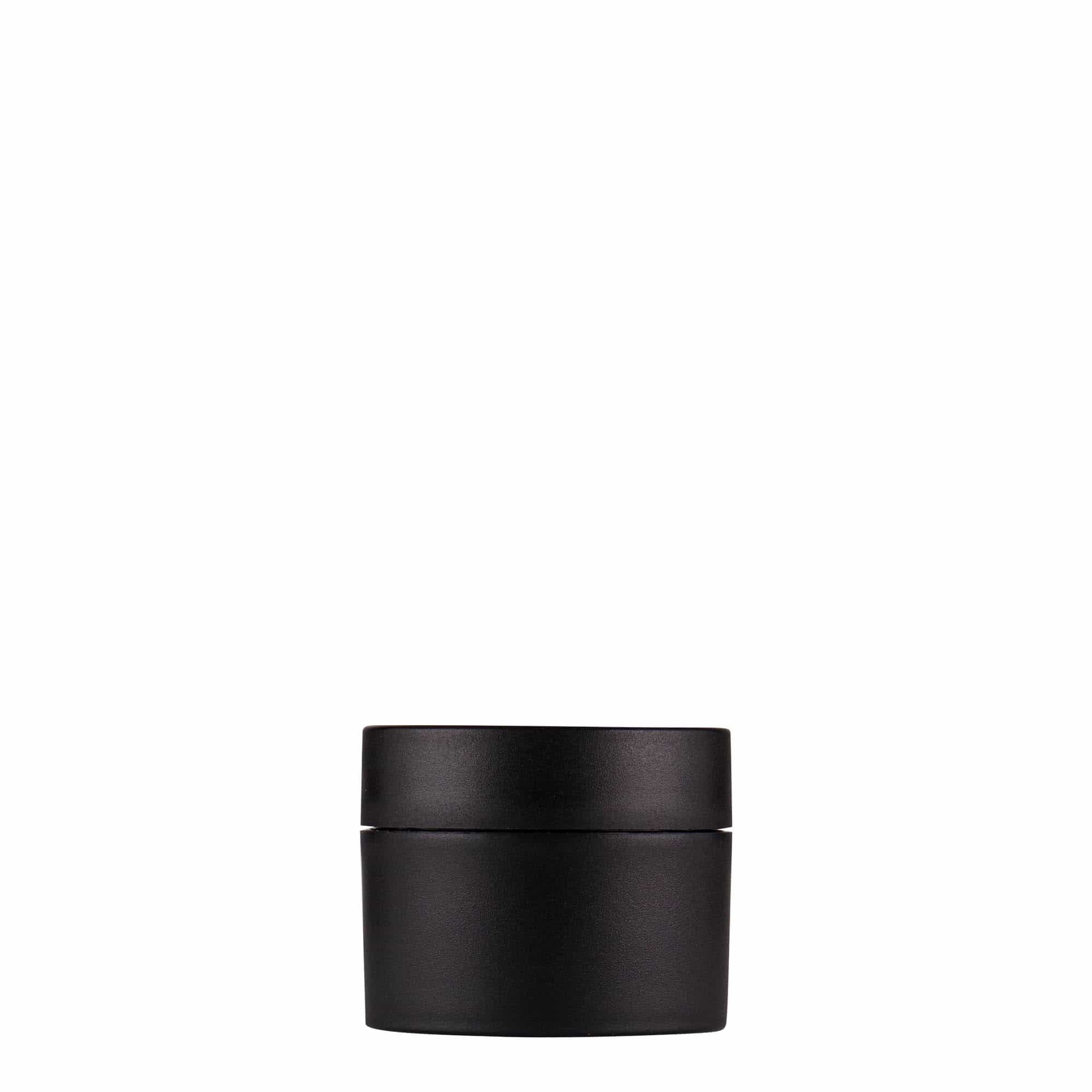 15 ml πλαστικό δοχείο 'Antonella', PP, μαύρο, στόμιο: βιδωτό καπάκι 15 ml πλαστικό δοχείο 'Antonella', PP, μαύρο, στόμιο: βιδωτό καπάκι