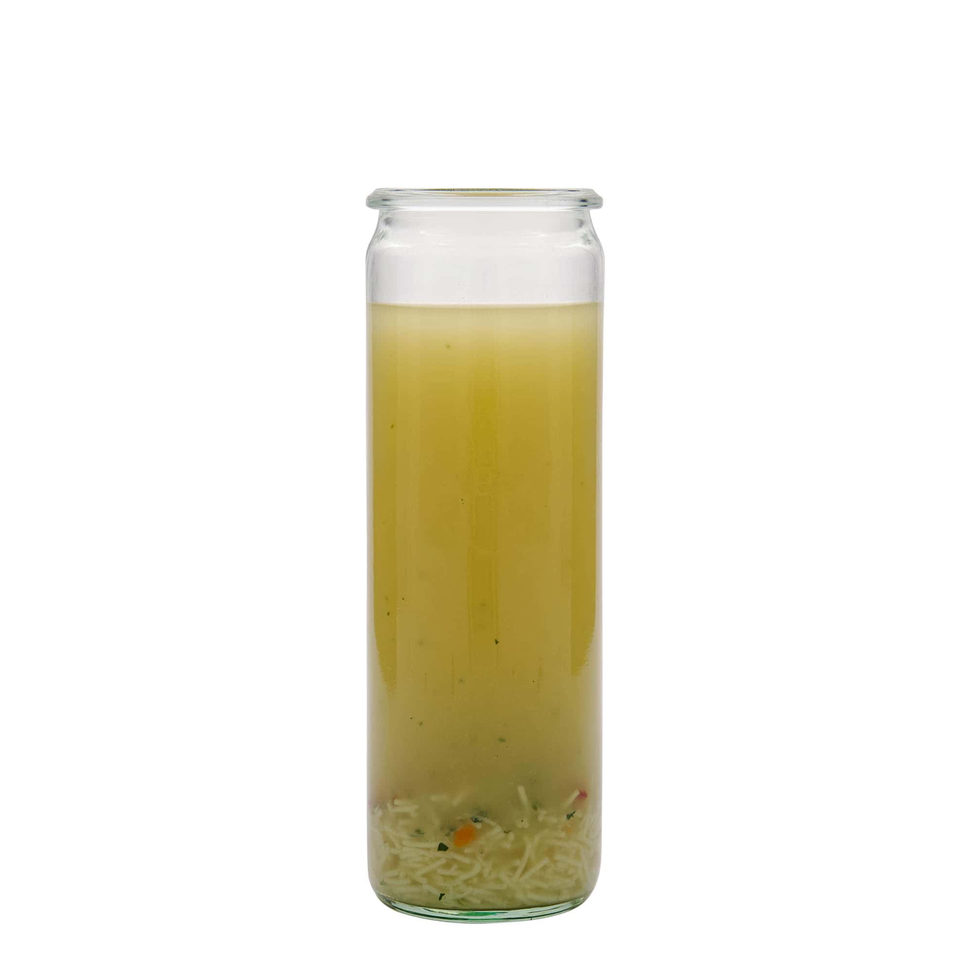 600 ml γυάλινο βάζο WECK κυλινδρικό, στόμιο: στρογγυλή άκρη