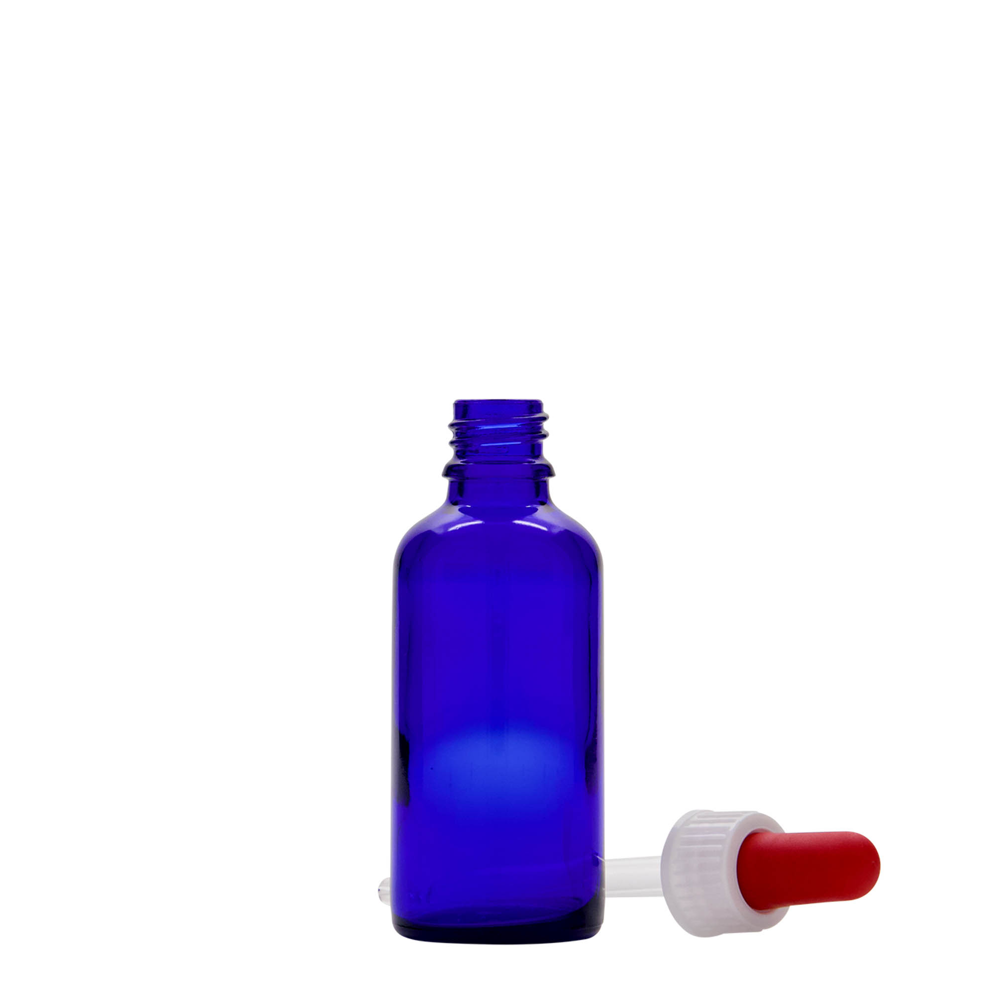 50 ml φιαλίδιο με πιπέτα φαρμακευτικό, γυάλινο, βασιλικό μπλε-κόκκινο, στόμιο: DIN 18 50 ml φιαλίδιο με πιπέτα φαρμακευτικό, γυάλινο, βασιλικό μπλε-κόκκινο, στόμιο: DIN 18