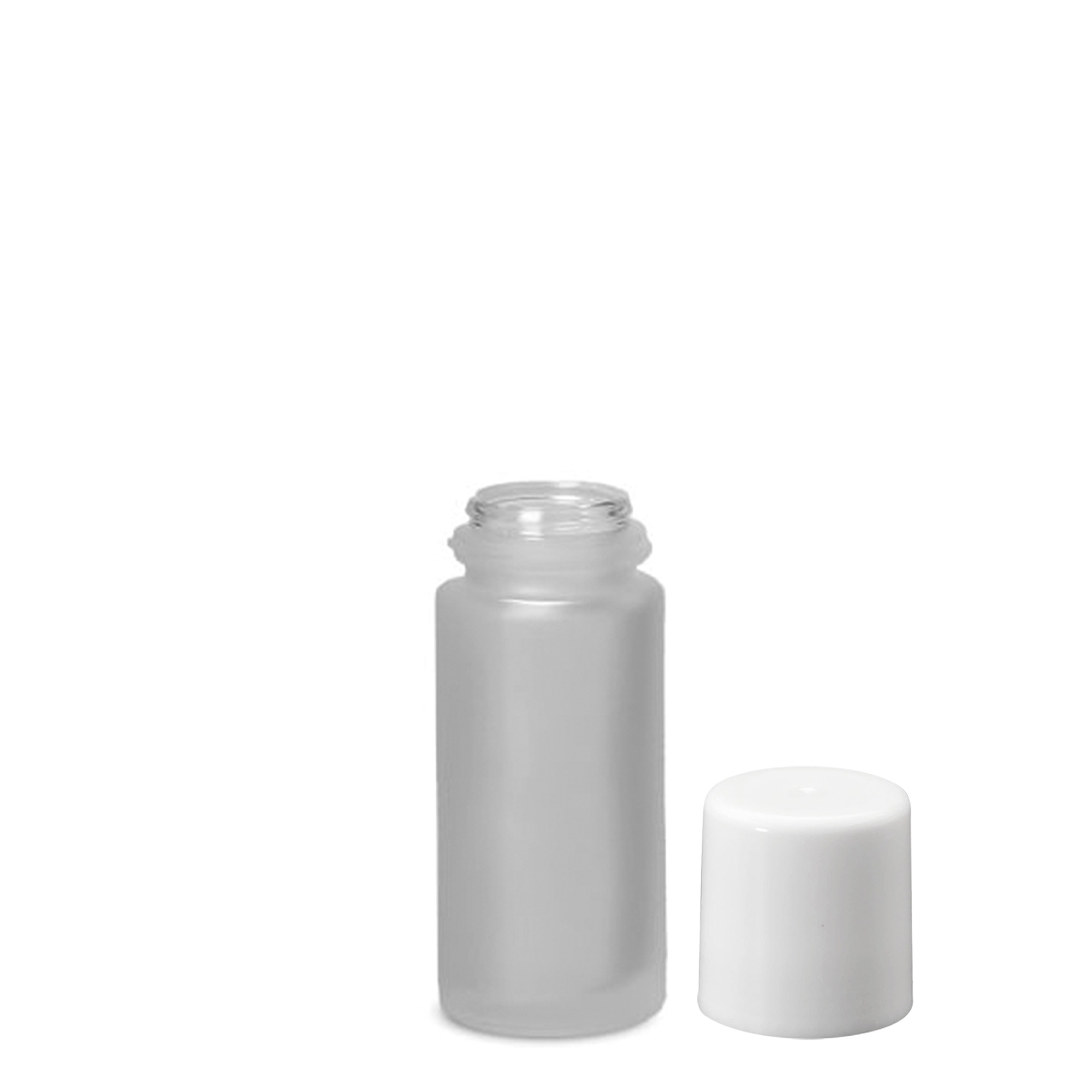 50 ml μπουκάλι roll-on, γυαλί, καφέ, στόμιο: βιδωτό καπάκι