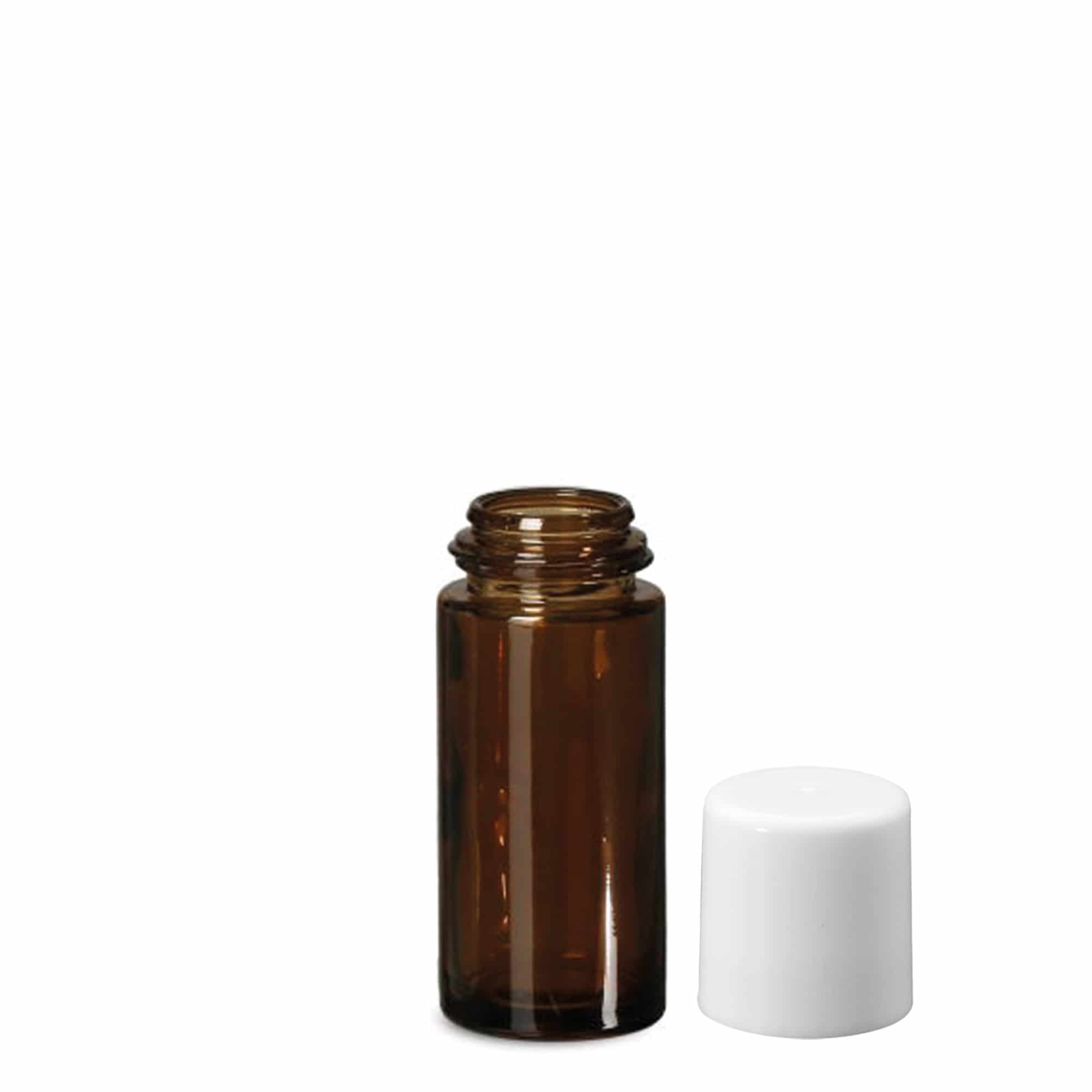 50 ml φιαλίδιο Roll-On, γυάλινο, καφέ, στόμιο: βιδωτό καπάκι 50 ml φιαλίδιο Roll-On, γυάλινο, καφέ, στόμιο: βιδωτό καπάκι