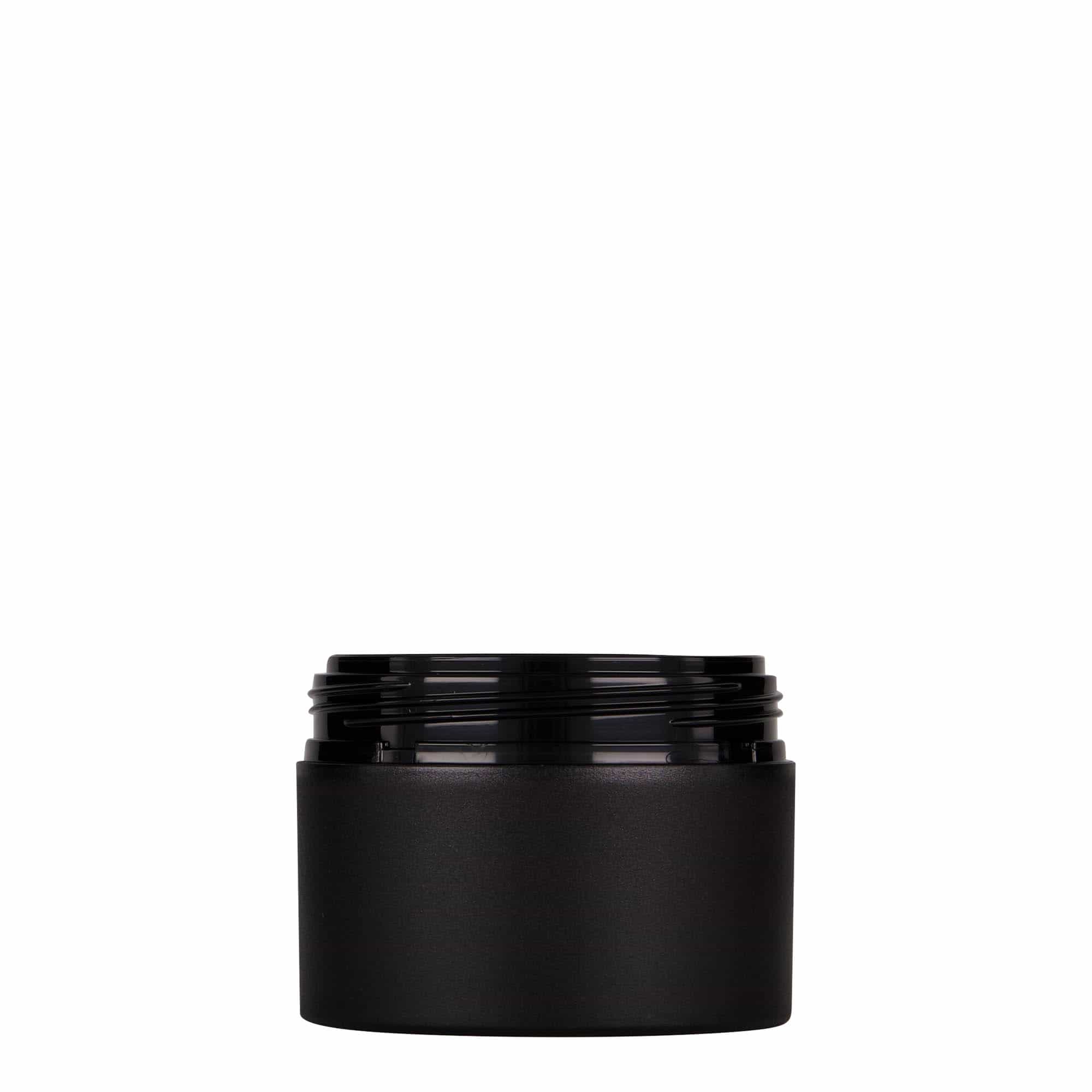 Πλαστικό βάζο 'Antonella' 100 ml, PP, μαύρο, στόμιο: βιδωτό πώμα