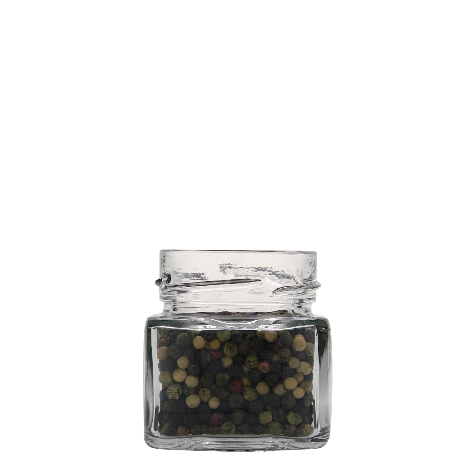 106 ml τετράγωνο γυάλινο βάζο 'Ikarus', λαιμός: Deep-Twist-Off (DTO 58) 106 ml τετράγωνο γυάλινο βάζο 'Ikarus', λαιμός: Deep-Twist-Off (DTO 58)