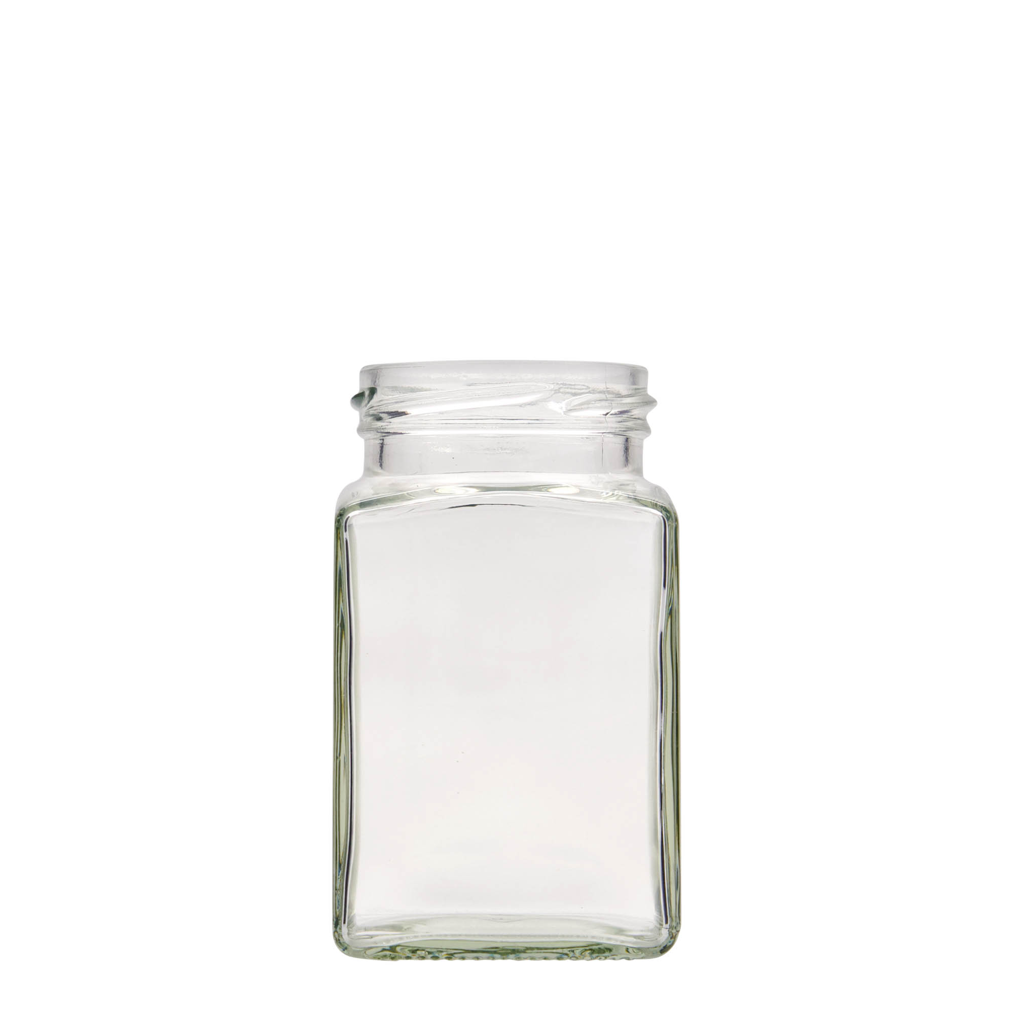 260 ml τετράγωνο γυάλινο βάζο, στόμιο: Twist-Off (TO 58) 260 ml τετράγωνο γυάλινο βάζο, στόμιο: Twist-Off (TO 58)
