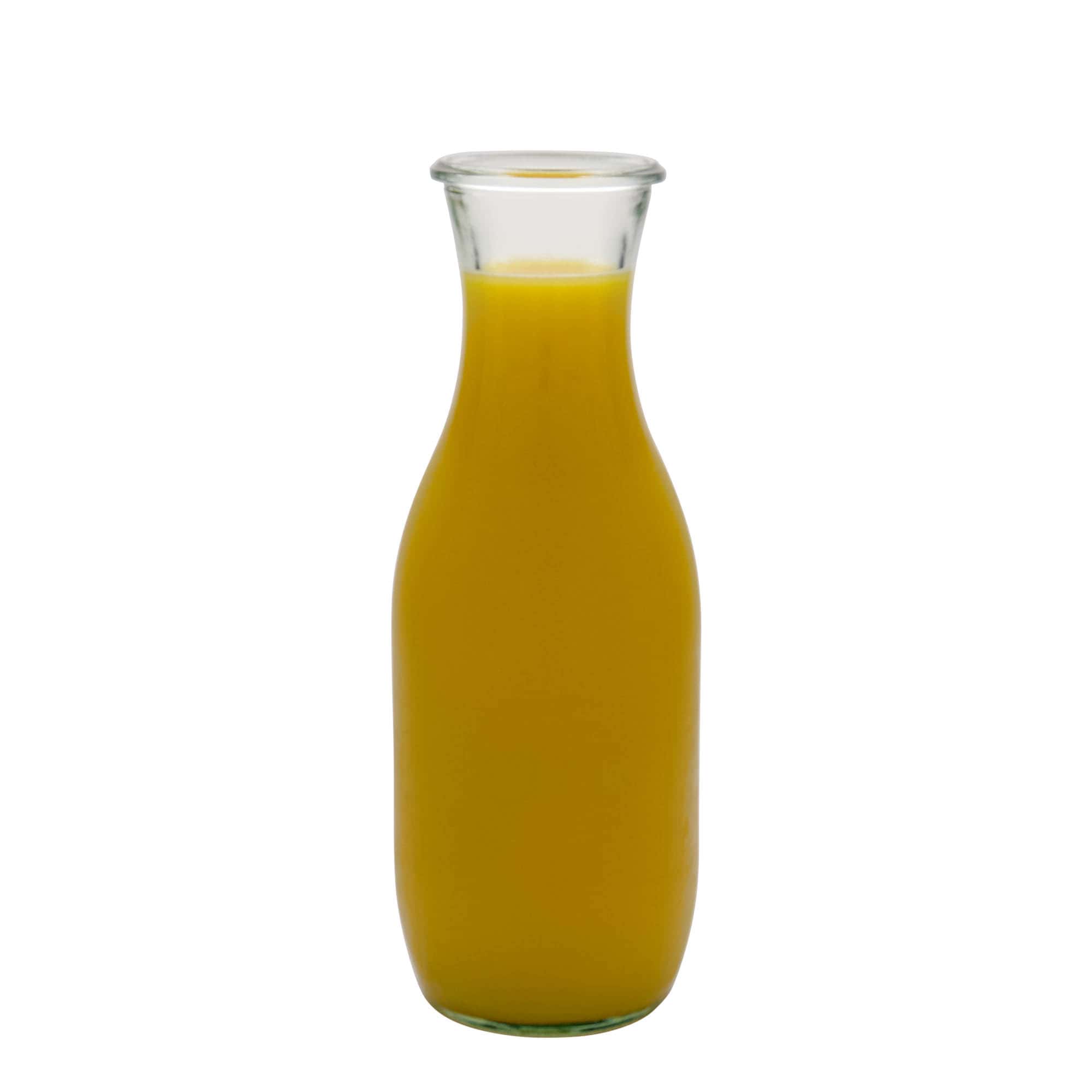 1.000 ml φιάλη χυμού WECK #, στόμιο: στρογγυλή άκρη