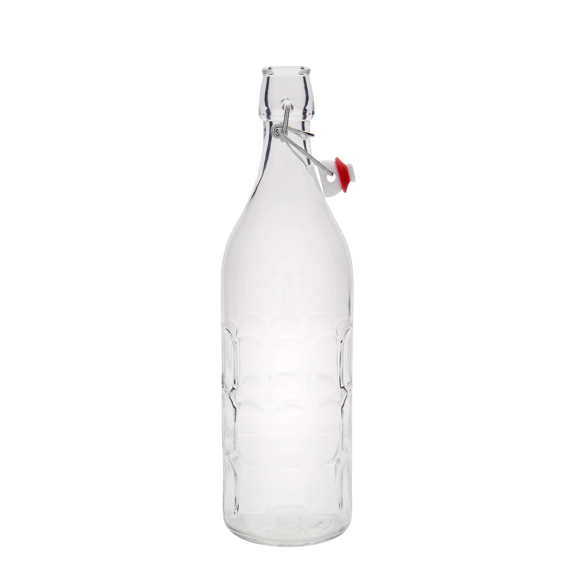 1.000 ml γυάλινο μπουκάλι Moresca, στόμιο: κλείσιμο με μπρούτζινο κλιπ