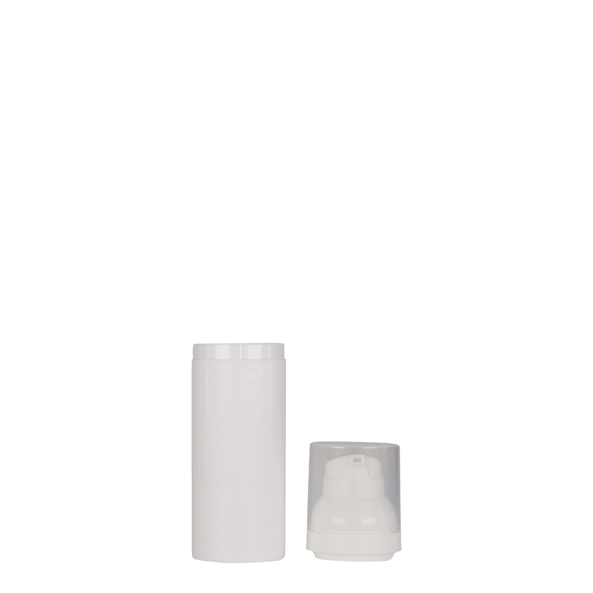 50 ml Airless διανομέας 'Mezzo', πλαστικό PP, λευκό 50 ml Airless διανομέας 'Mezzo', πλαστικό PP, λευκό