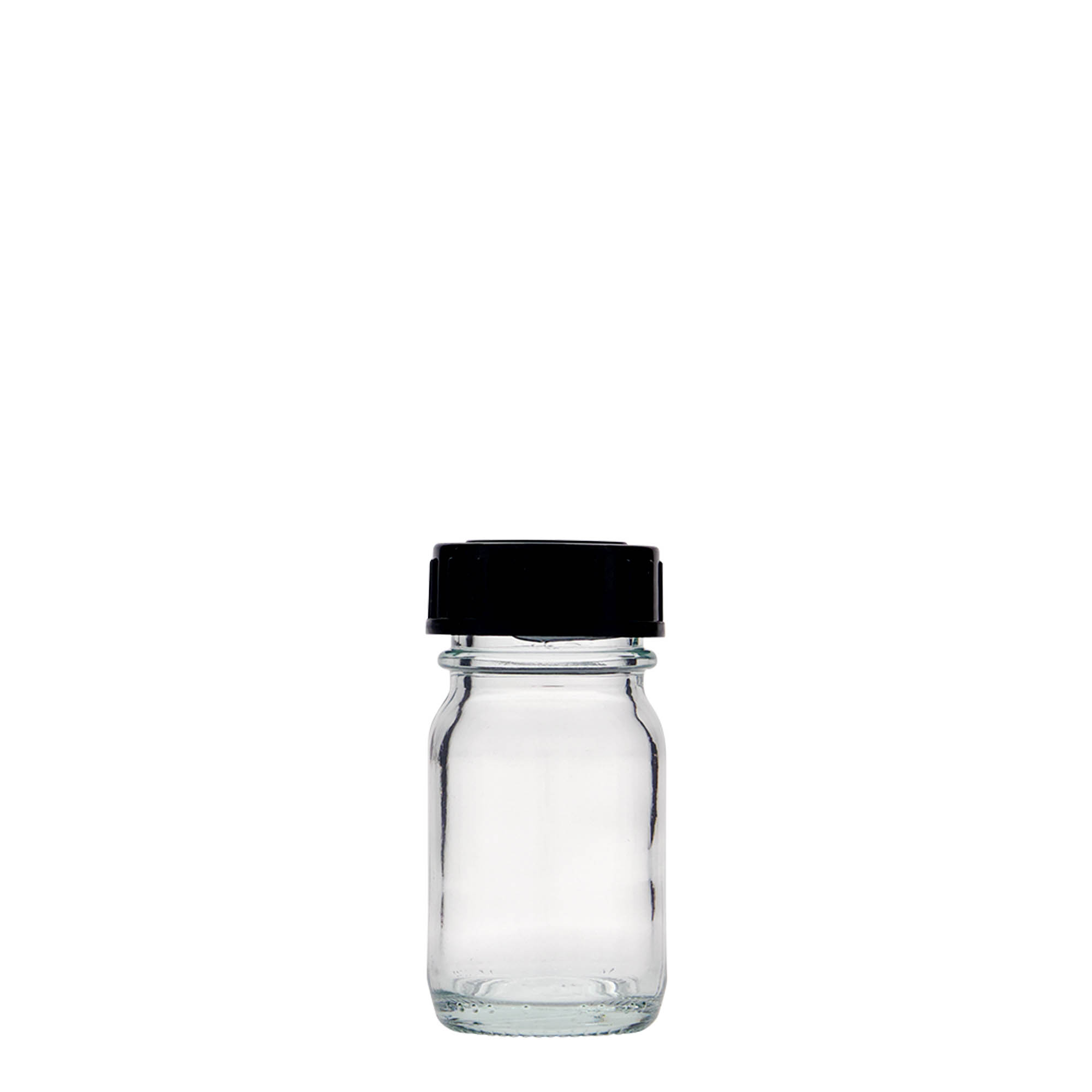 30 ml γυάλινο βάζο με φαρδύ λαιμό, στόμιο: DIN 32
