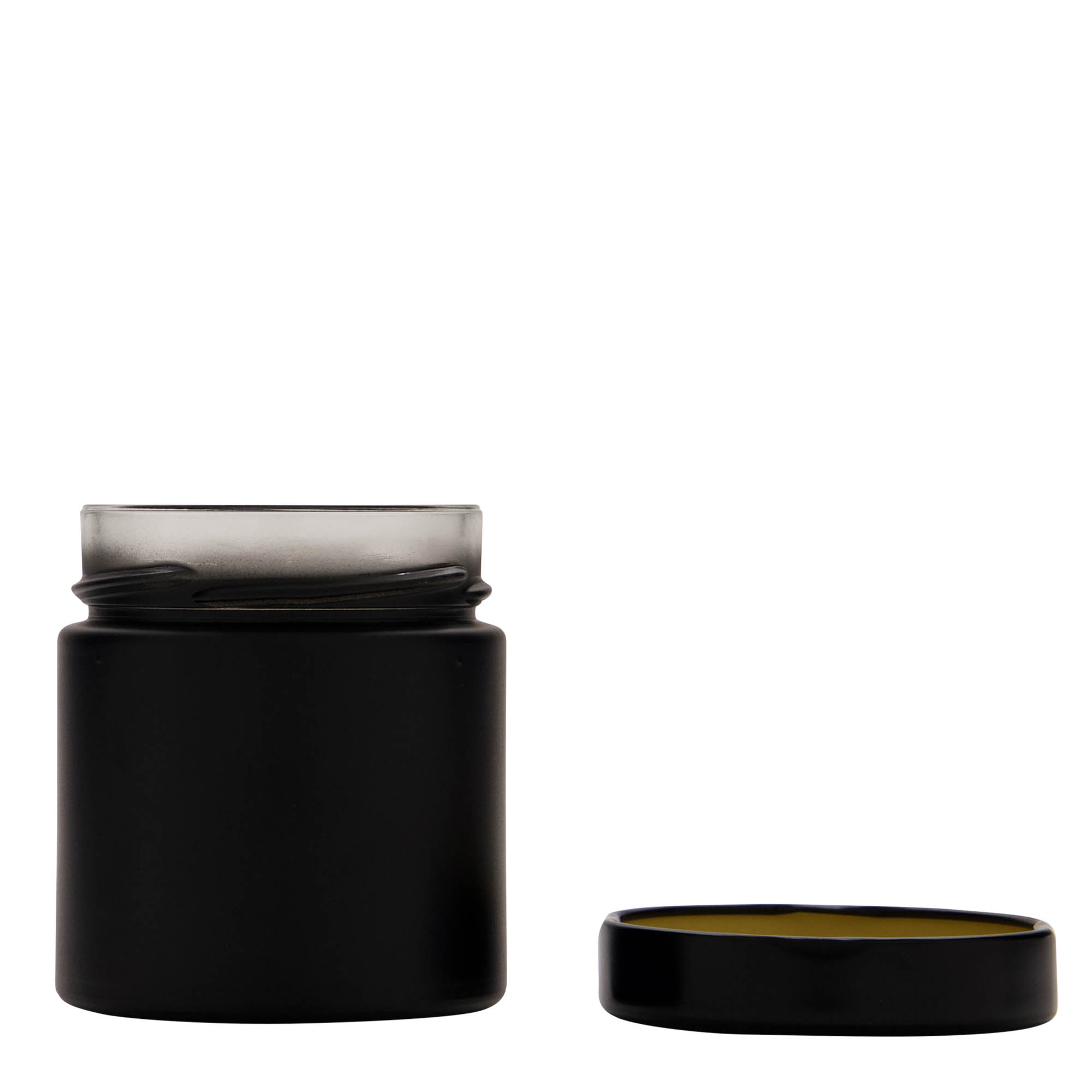 220 ml στρογγυλό γυαλί 'Aurora', μαύρο, στόμιο: Deep-Twist-Off (DTO 66) 220 ml στρογγυλό γυαλί 'Aurora', μαύρο, στόμιο: Deep-Twist-Off (DTO 66)