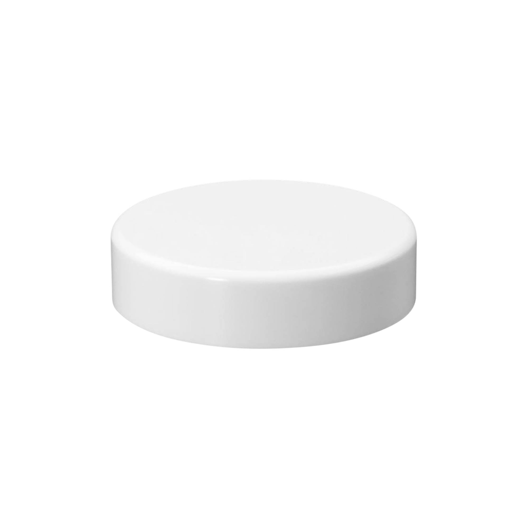 Βιδωτό καπάκι για 50 ml 'Beauty', πλαστικό HPM, λευκό