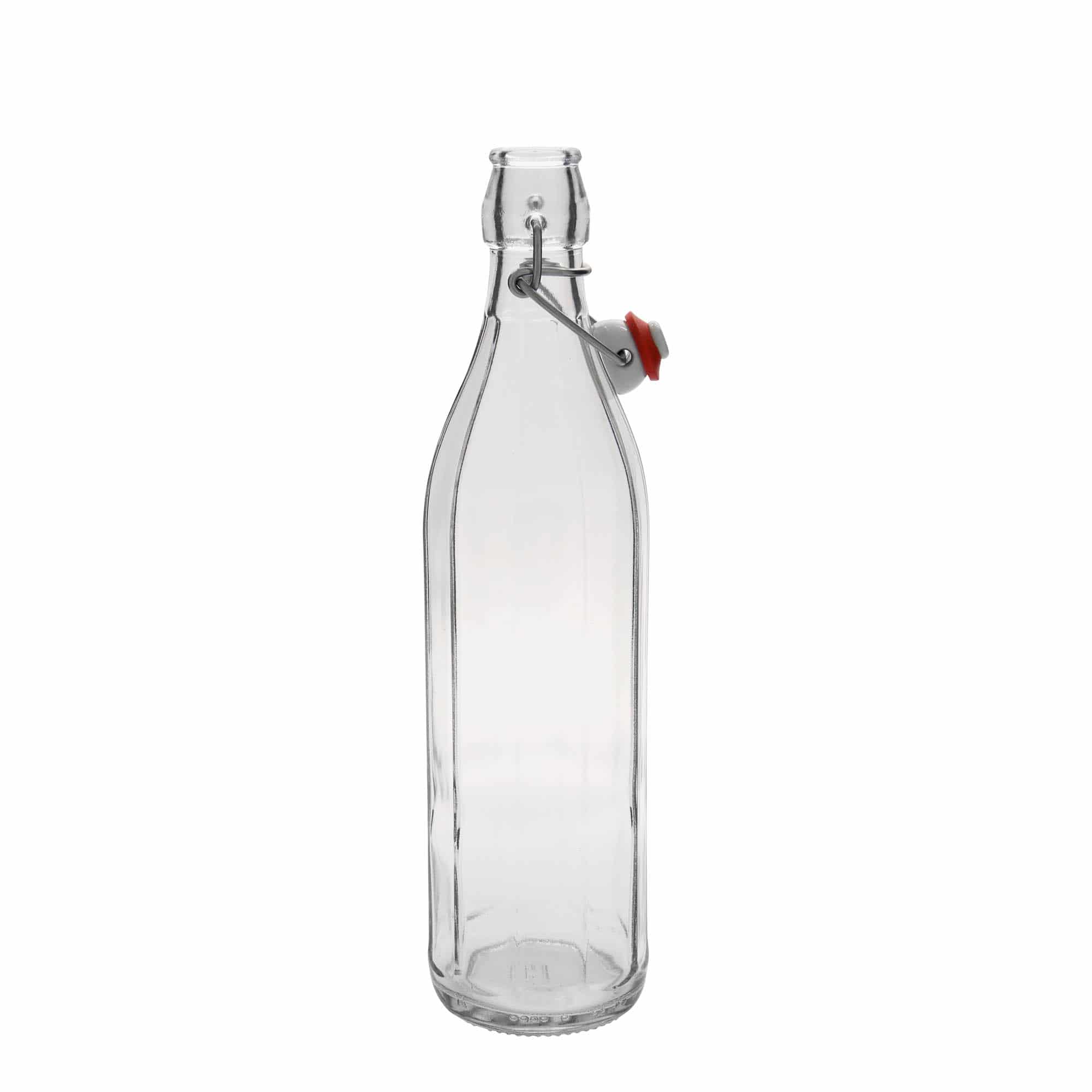 Γυάλινο μπουκάλι 'Bravo' 750 ml, δεκάγωνο, στόμιο: μηχανικό πώμα Γυάλινο μπουκάλι 'Bravo' 750 ml, δεκάγωνο, στόμιο: μηχανικό πώμα