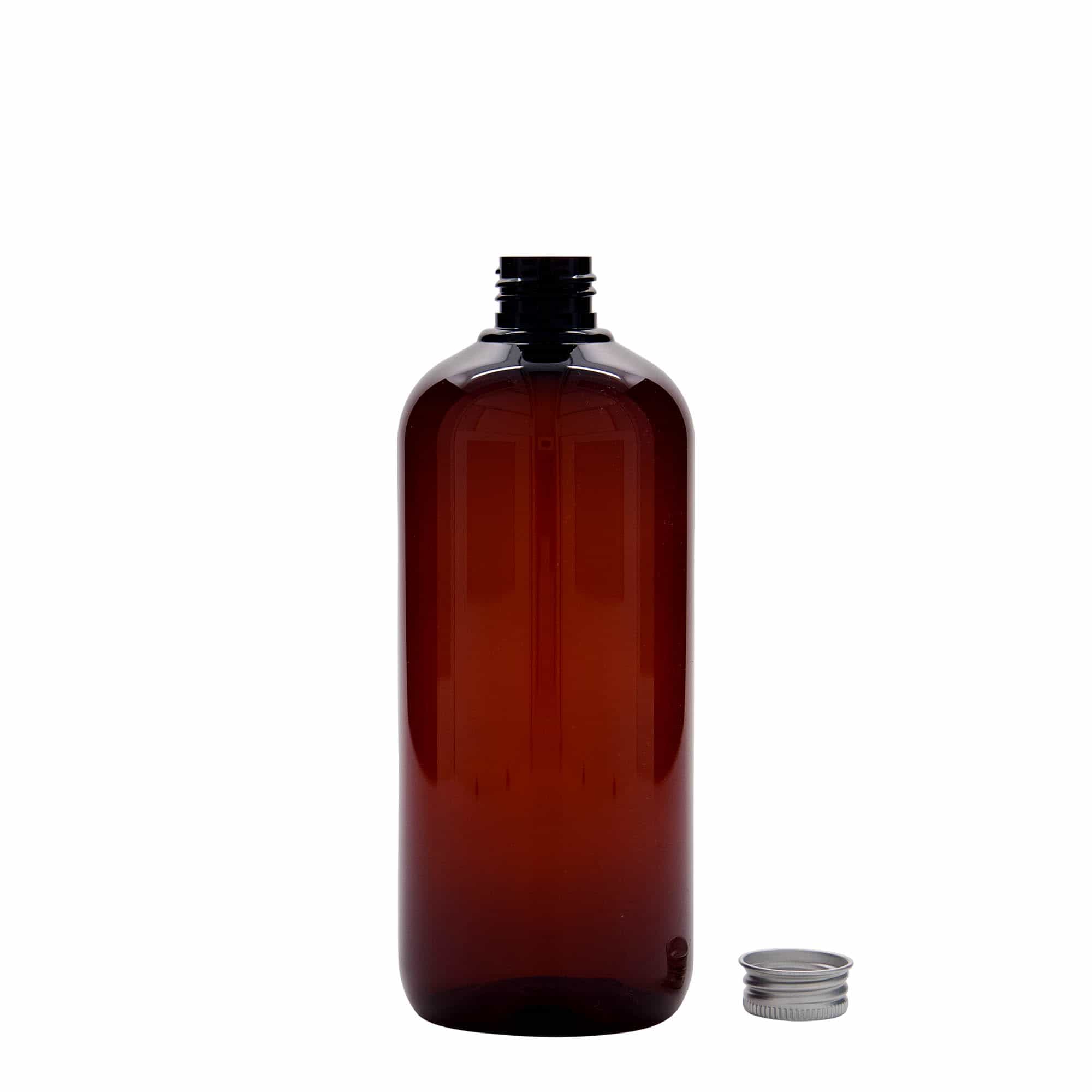 500 ml πλαστικό μπουκάλι ανακύκλωσης 'Victor's Best', PCR, καφέ, στόμιο: 24/410