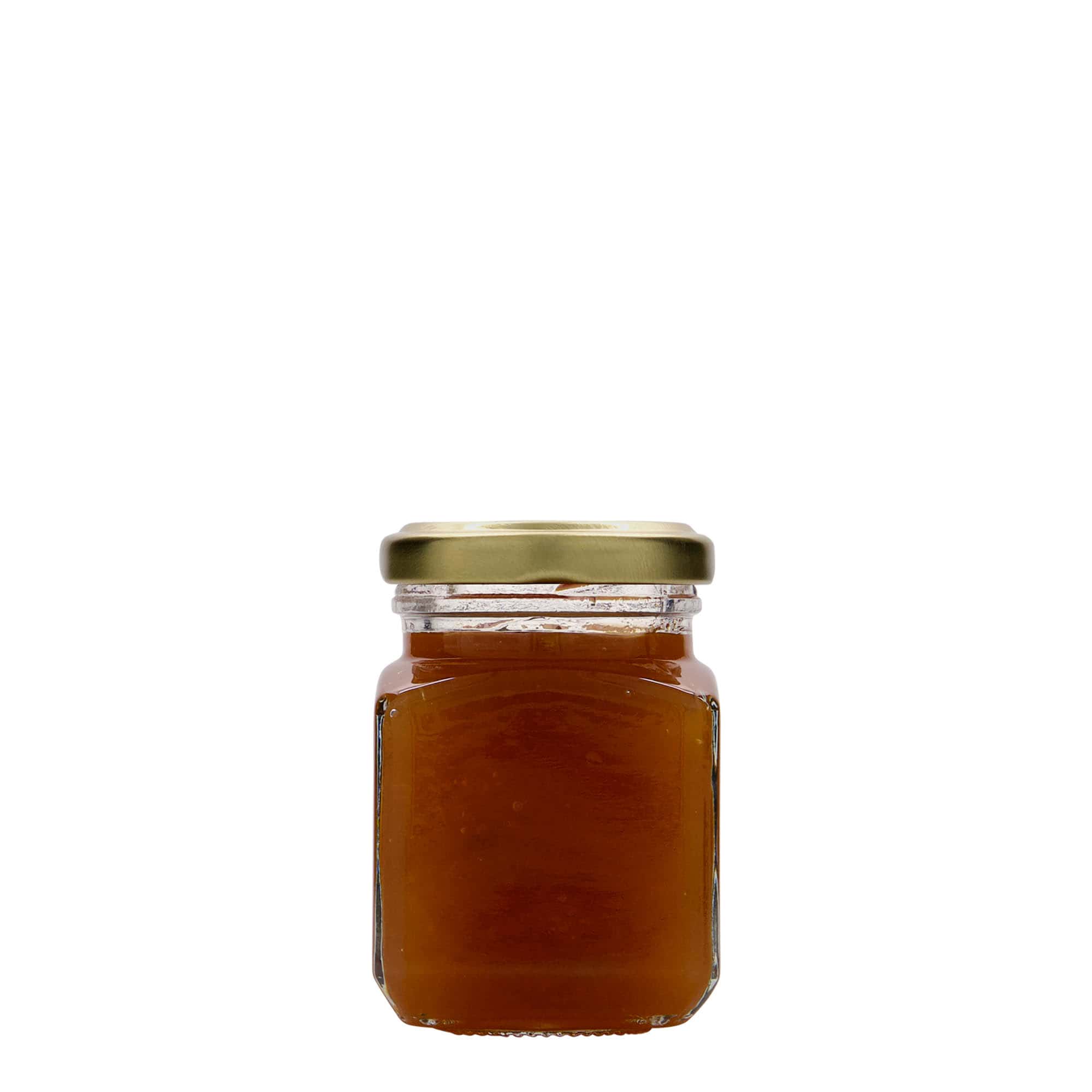 106 ml τετράγωνο γυάλινο βάζο, στόμιο: Twist-Off (TO 48)