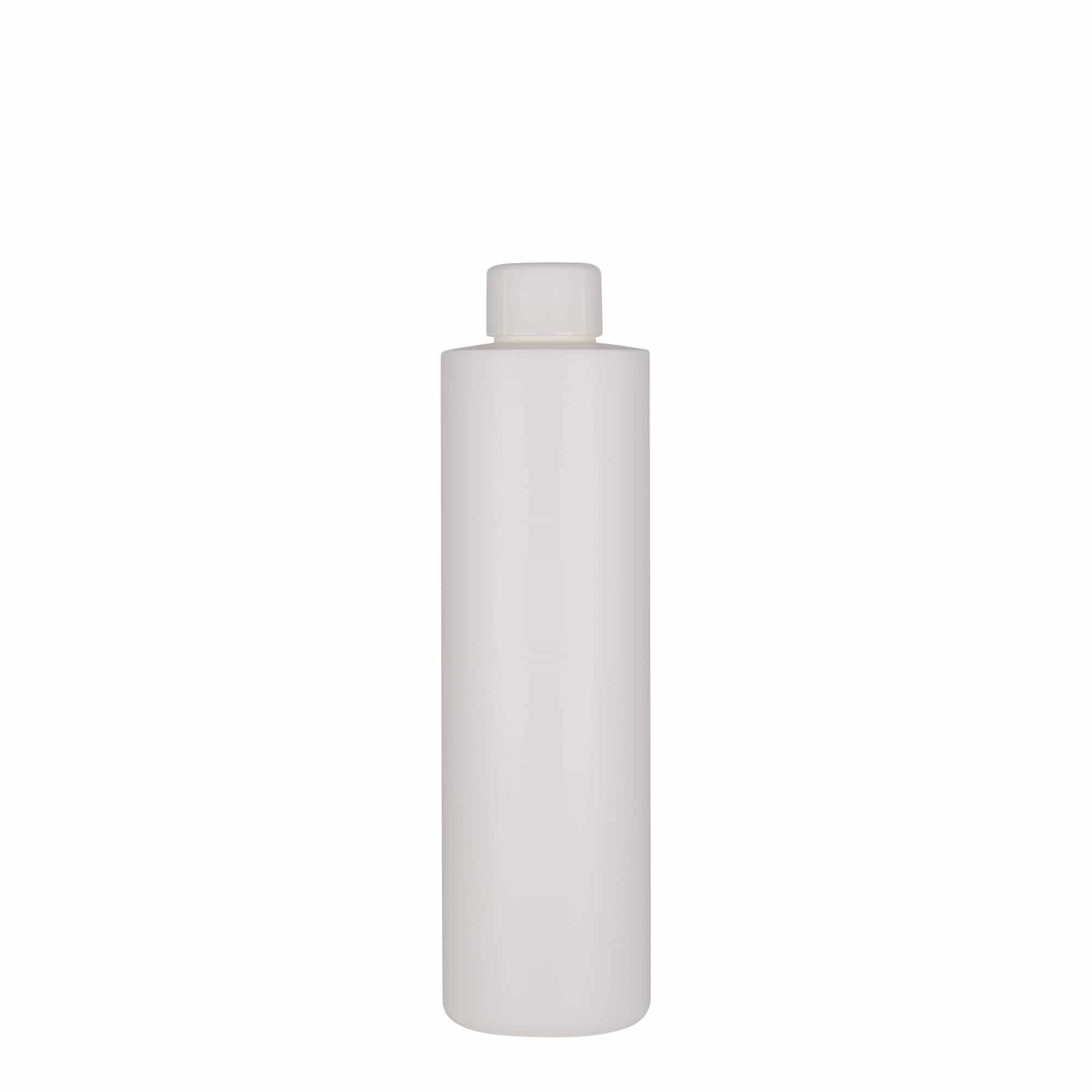 Πλαστικό μπουκάλι 'Pipe' 250 ml, HDPE, λευκό, στόμιο: 24/410