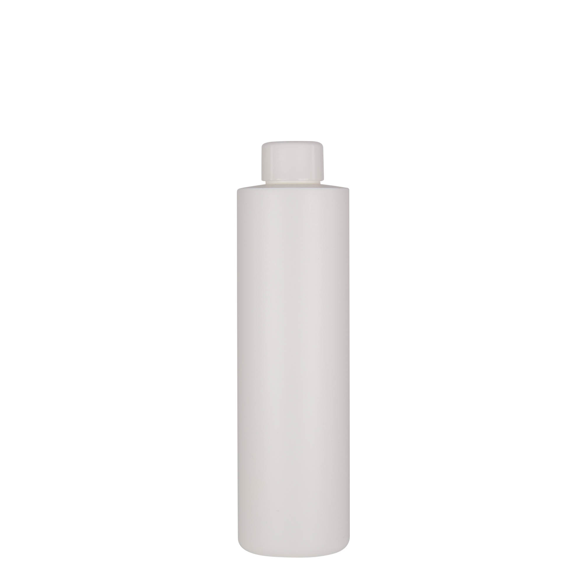 250 ml πλαστικό μπουκάλι 'Pipe', HDPE, λευκό, στόμιο: 24/410