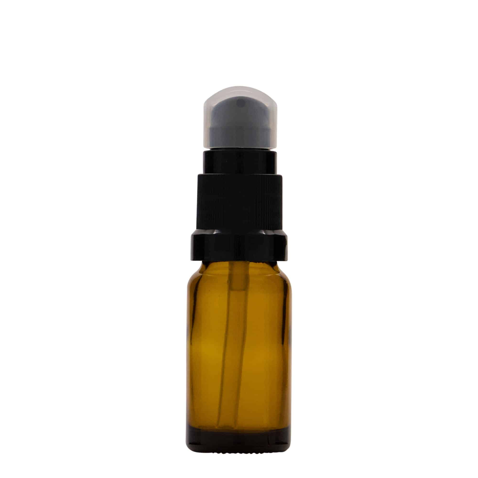 10 ml φιαλίδιο φαρμάκου με αντλία λοσιόν, γυαλί, καφέ, στόμιο: DIN 18 10 ml φιαλίδιο φαρμάκου με αντλία λοσιόν, γυαλί, καφέ, στόμιο: DIN 18