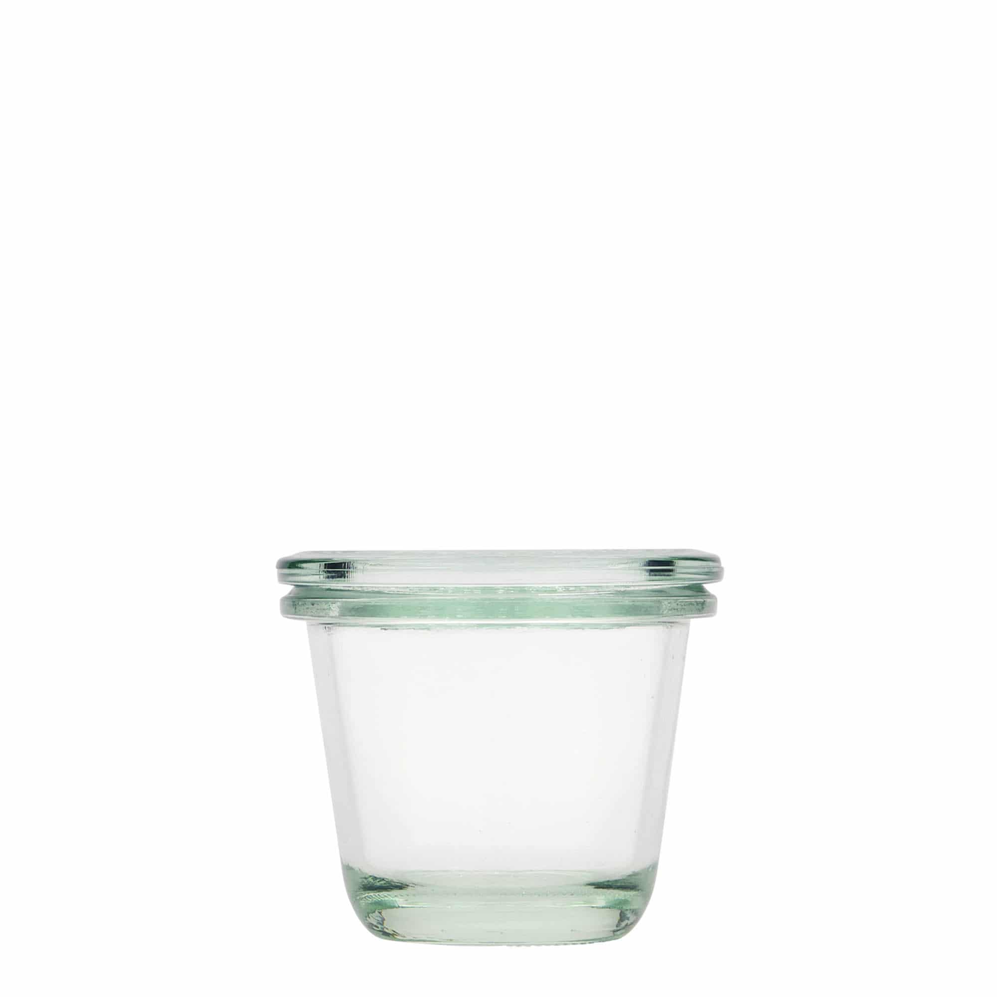 80 ml WECK-γυάλινο βάζο γκουρμέ, στόμιο: στρογγυλή άκρη