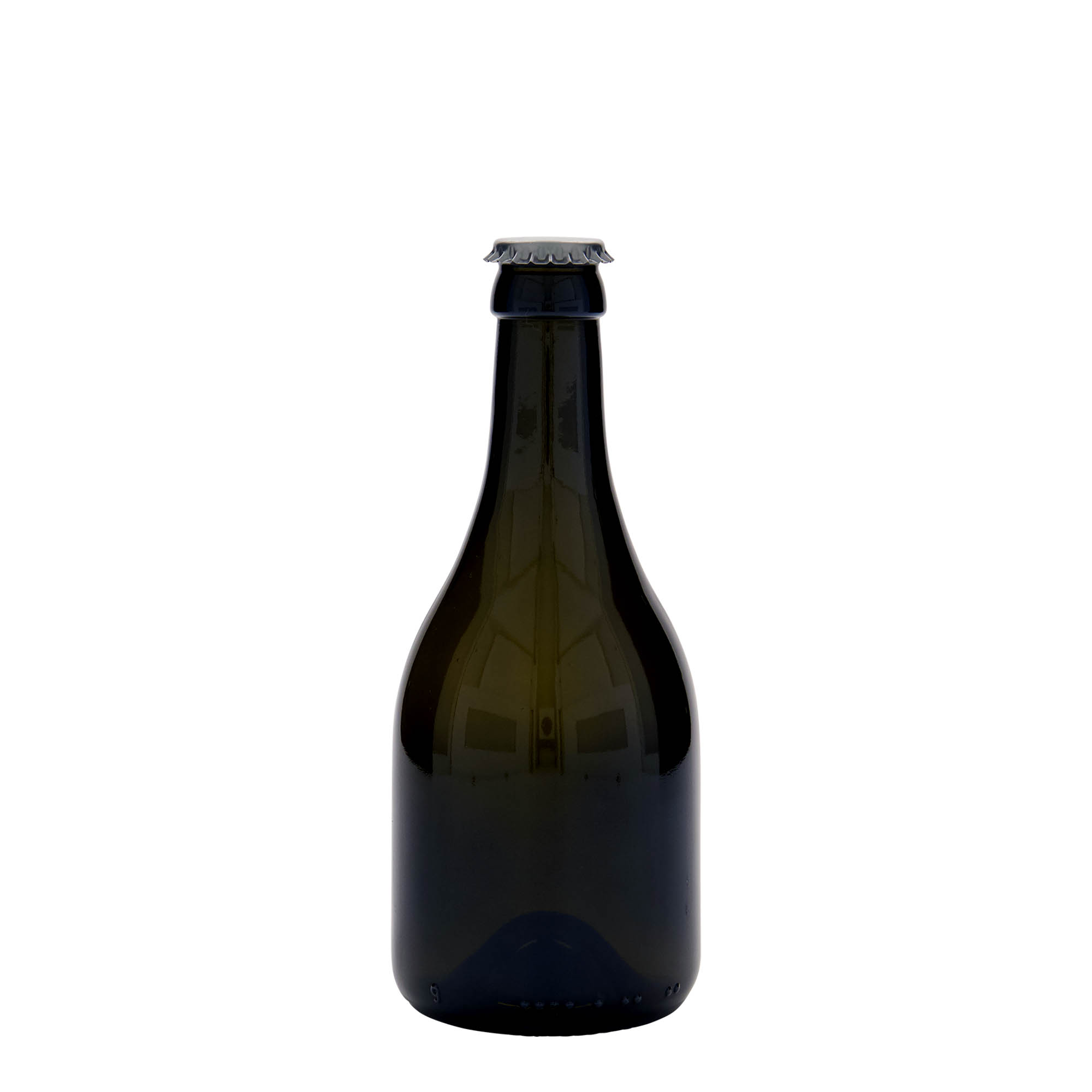 330 ml μπουκάλι μπύρας 'Horta', γυαλί, παλαιωμένο πράσινο, στόμιο: καπάκι κορώνας