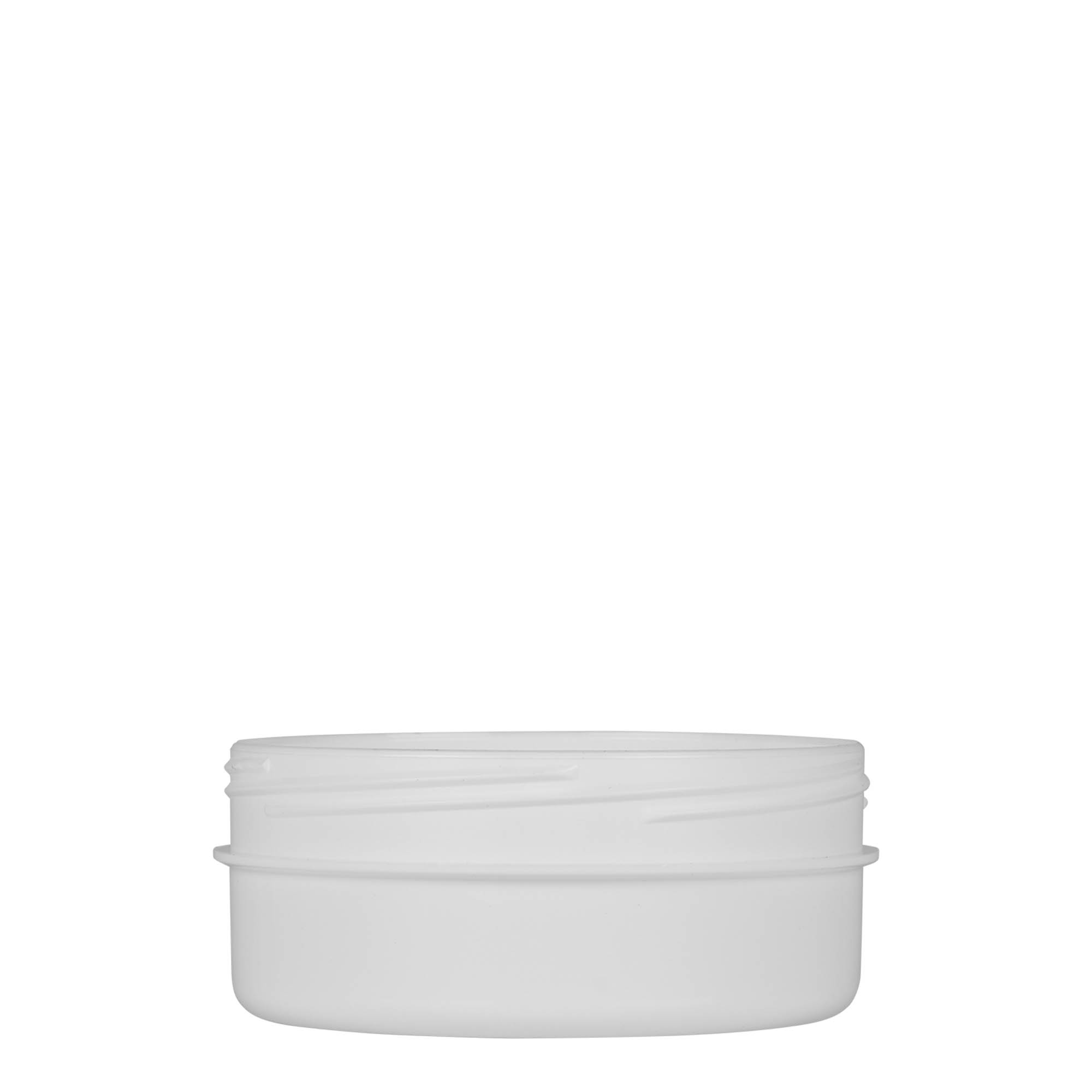 125 ml πλαστικό δοχείο 'White Line', PP, λευκό, στόμιο: βιδωτό καπάκι