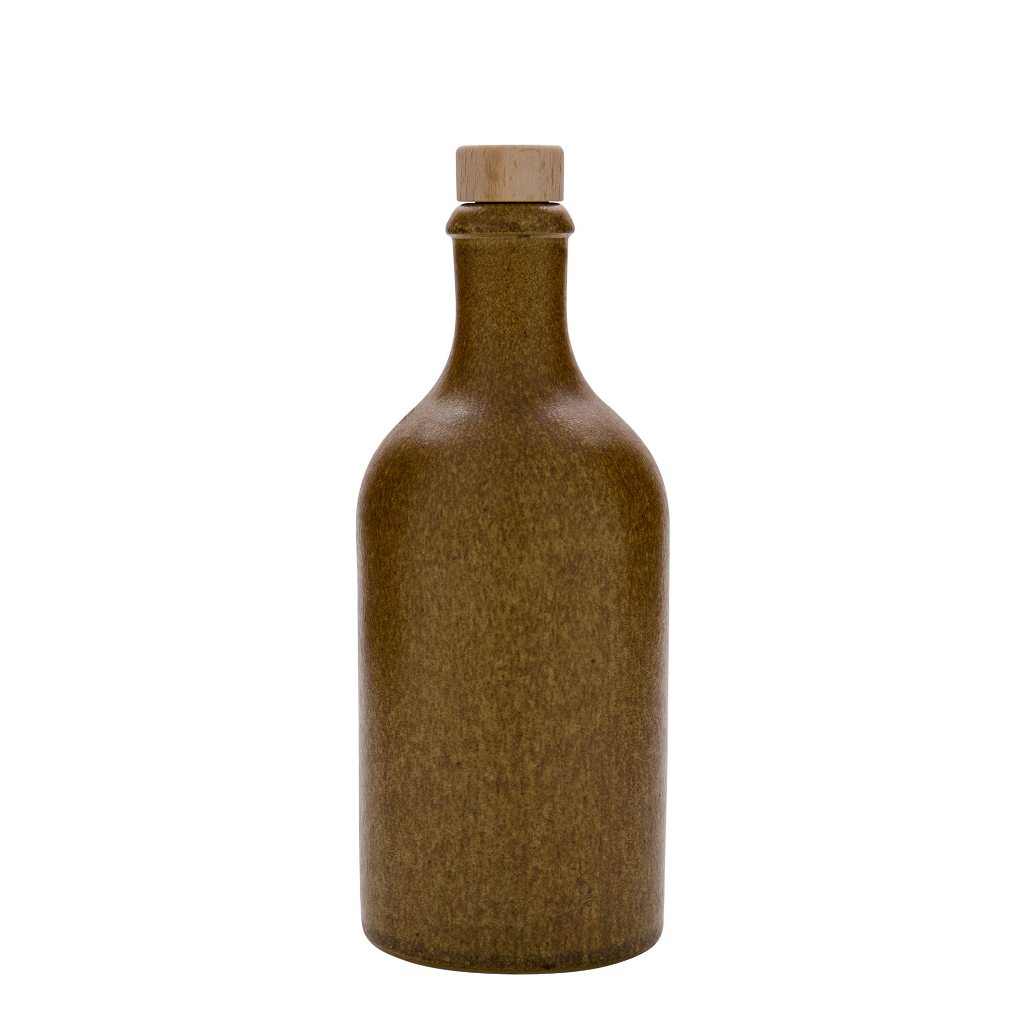 500 ml κανάτα από πηλό, κεραμικό, καφέ-κρυσταλλικό, στόμιο: φελλός