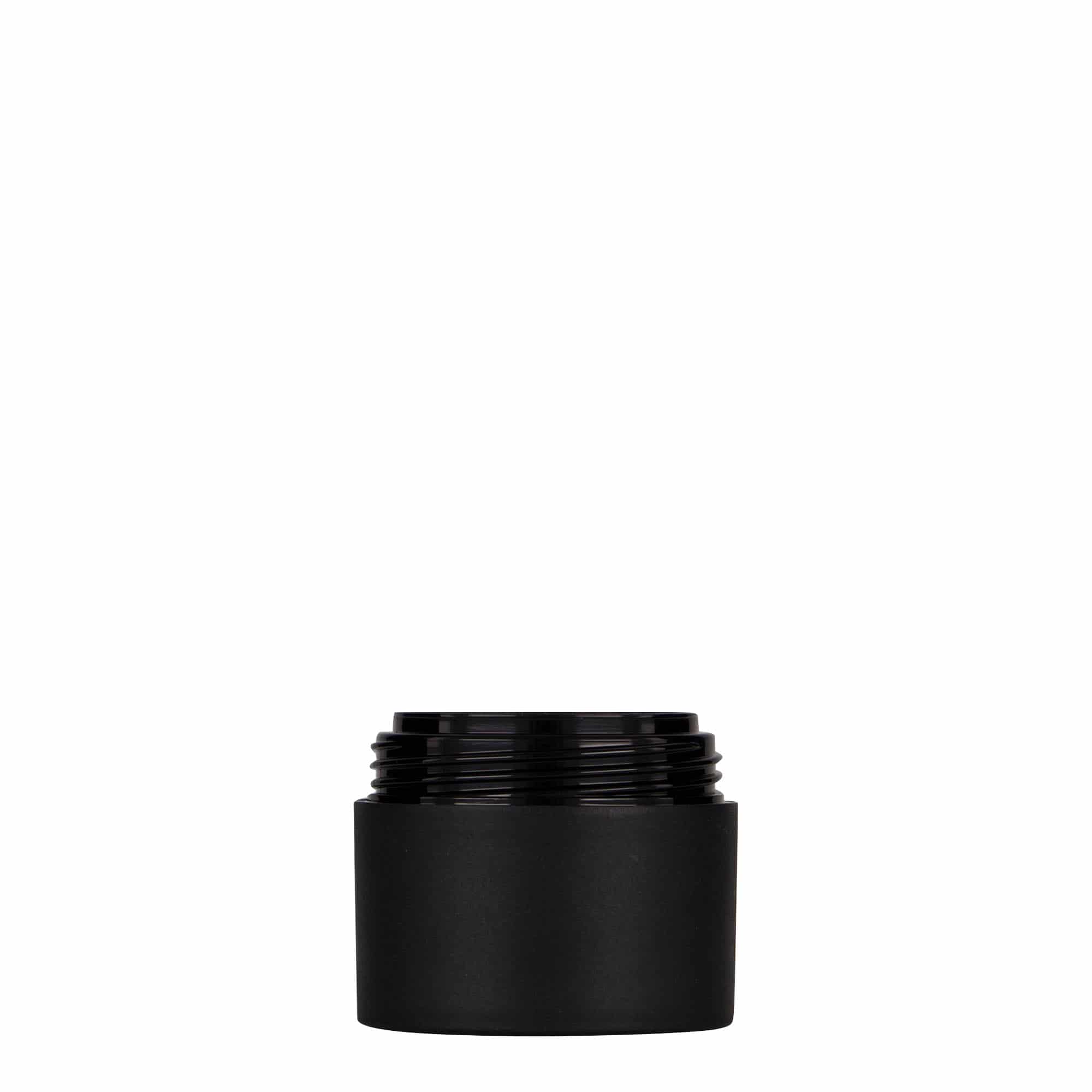 Πλαστικό βάζο 'Antonella' 30 ml, PP, μαύρο, στόμιο: βιδωτό πώμα