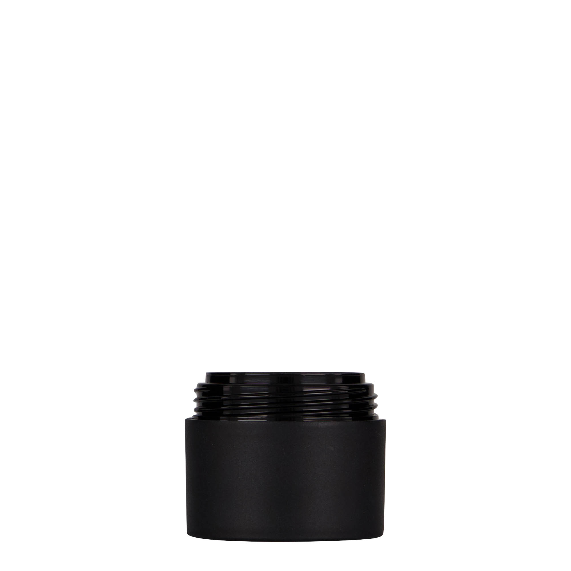 30 ml πλαστικό δοχείο 'Antonella', PP, μαύρο, στόμιο: βιδωτό καπάκι