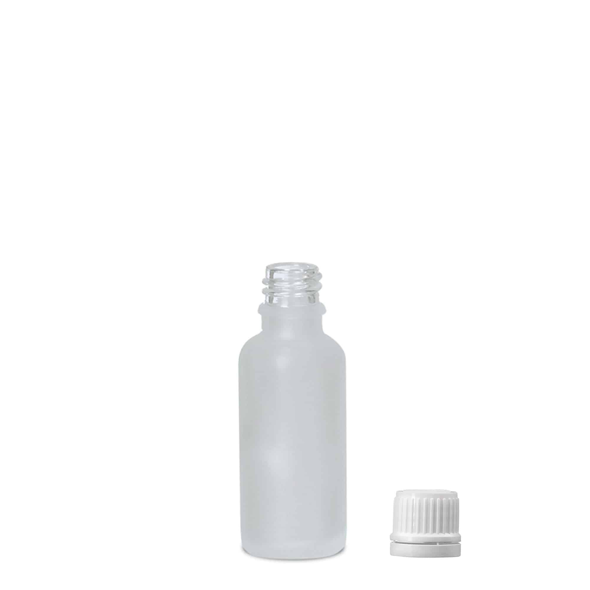 30 ml φαρμακευτικό μπουκάλι, γυαλί, καφέ ματ, στόμιο: DIN 18