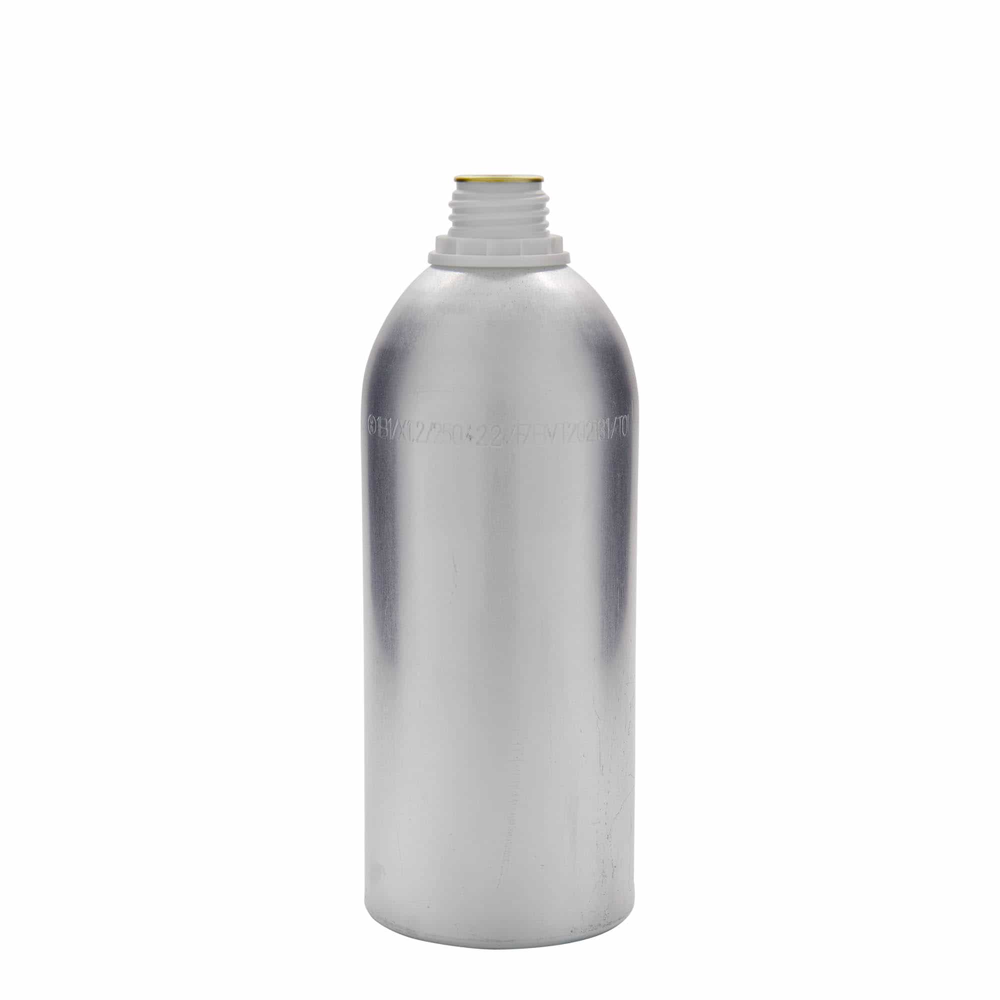 1100 ml αλουμινένιο μπουκάλι, μέταλλο, ασημί, στόμιο: DIN 32