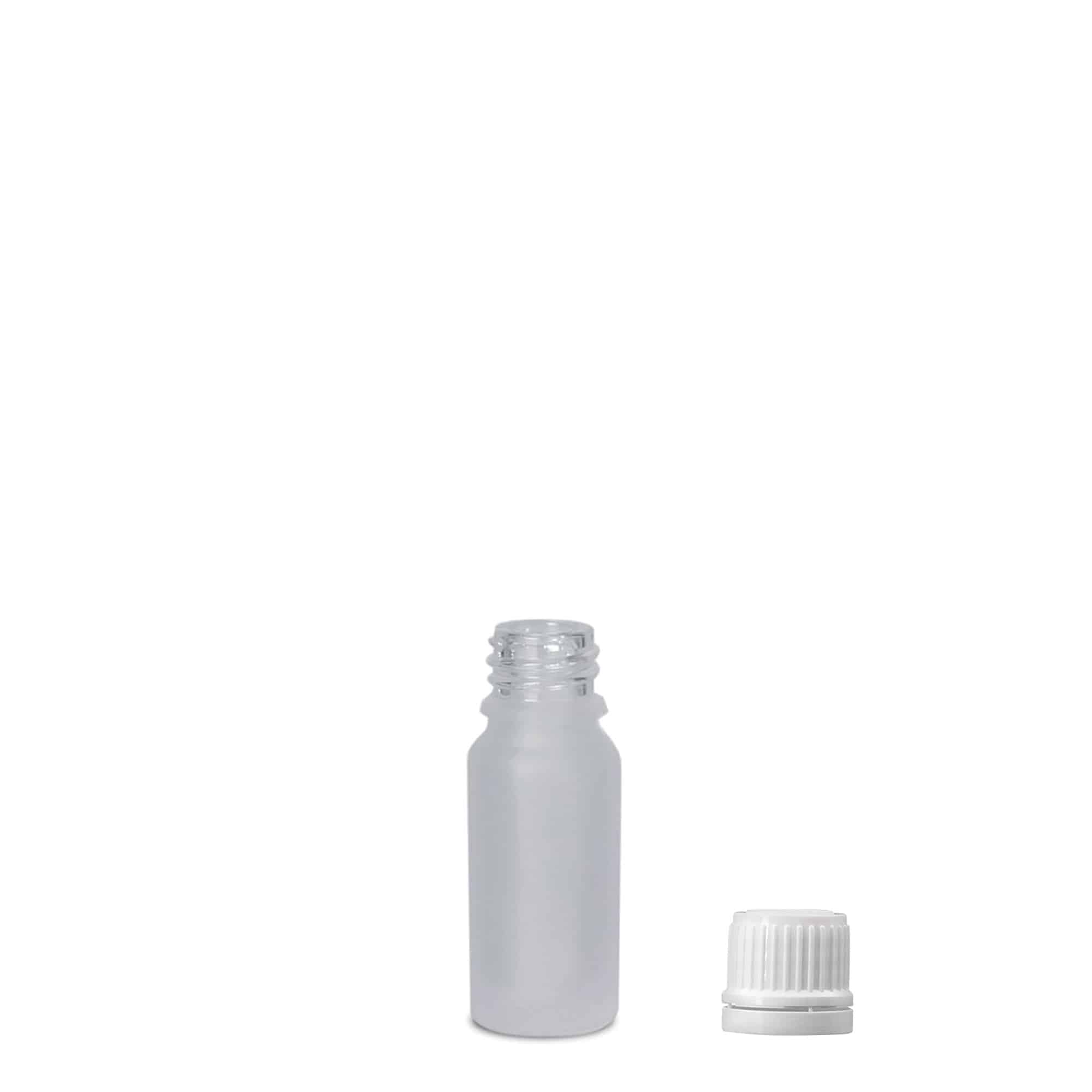 10 ml φαρμακευτικό μπουκάλι, γυαλί, καφέ ματ, στόμιο: DIN 18