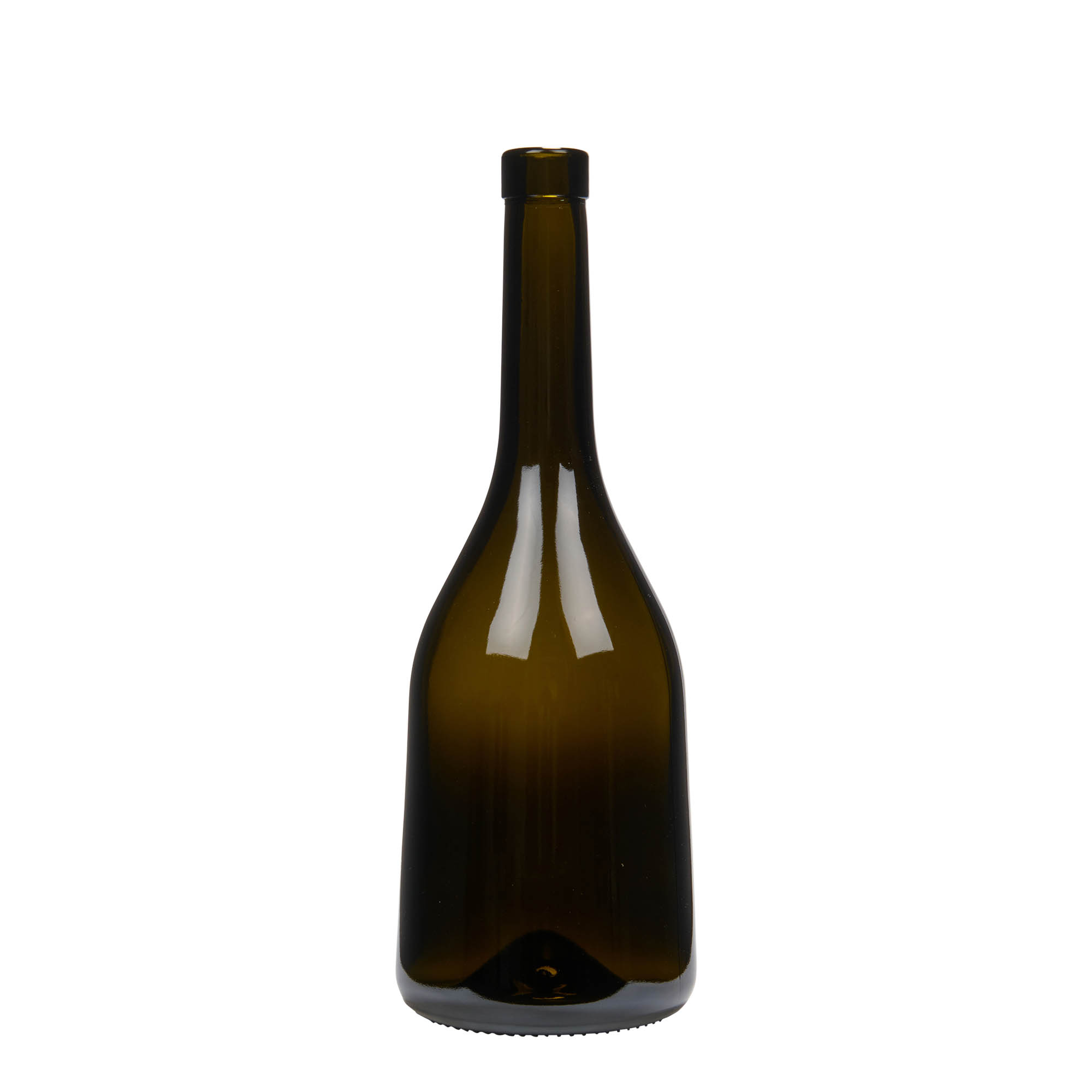 750 ml γυάλινο μπουκάλι 'Rustica', παλαιωμένο πράσινο, στόμιο: φελλός