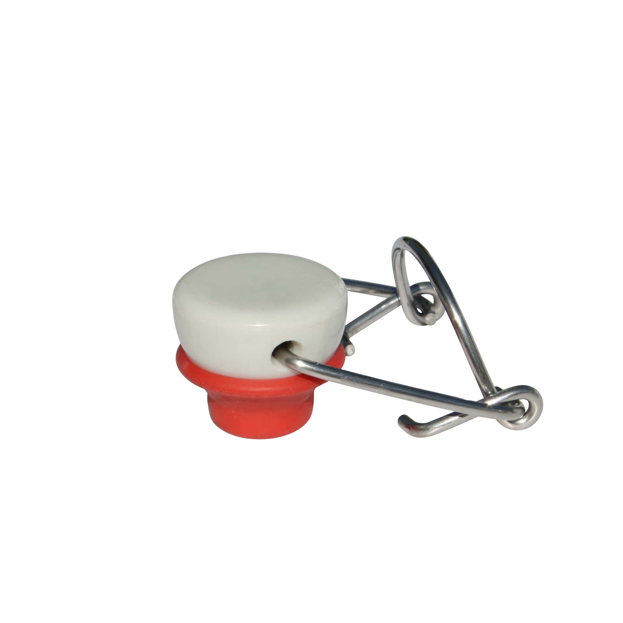 Κούμπωμα σιδερώματος ειδικού μεγέθους, πλαστικό, κόκκινο-λευκό Κούμπωμα σιδερώματος ειδικού μεγέθους, πλαστικό, κόκκινο-λευκό