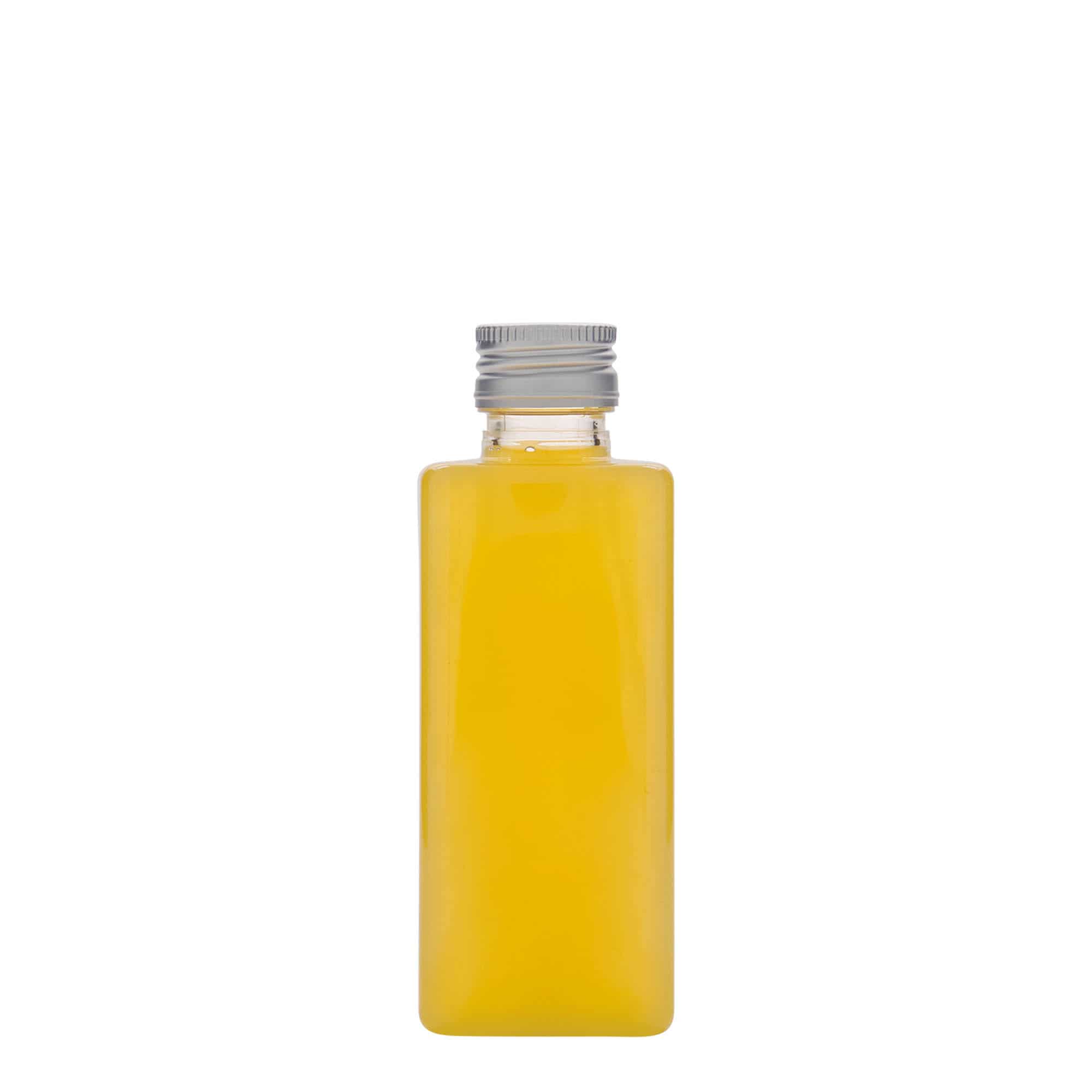 250 ml φιάλη PET 'Karl', τετράγωνη, πλαστικό, στόμιο: PP 28