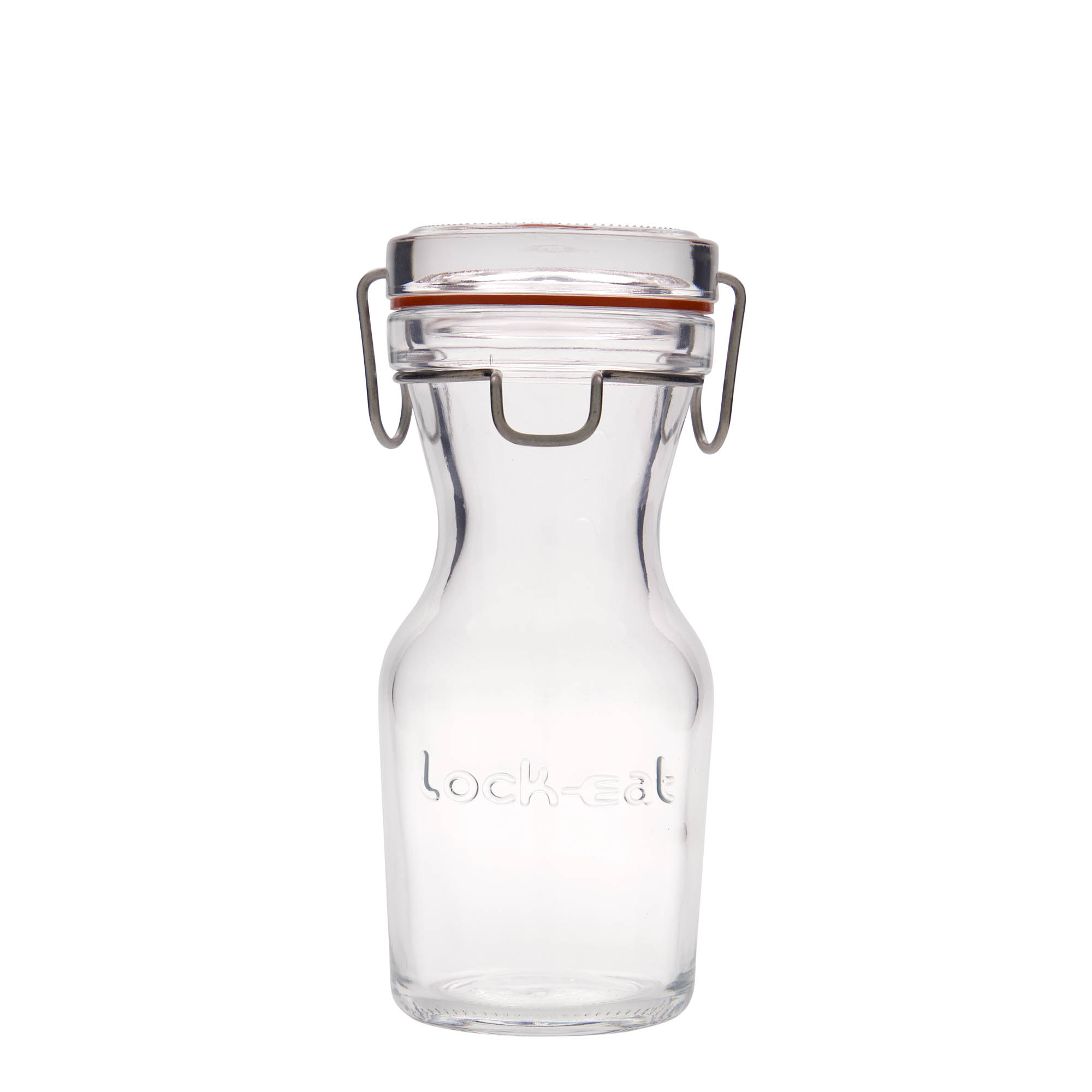 250 ml γυάλινη καράφα 'Lock-Eat', στόμιο: κλείσιμο με σύρμα ανοιγόμενο