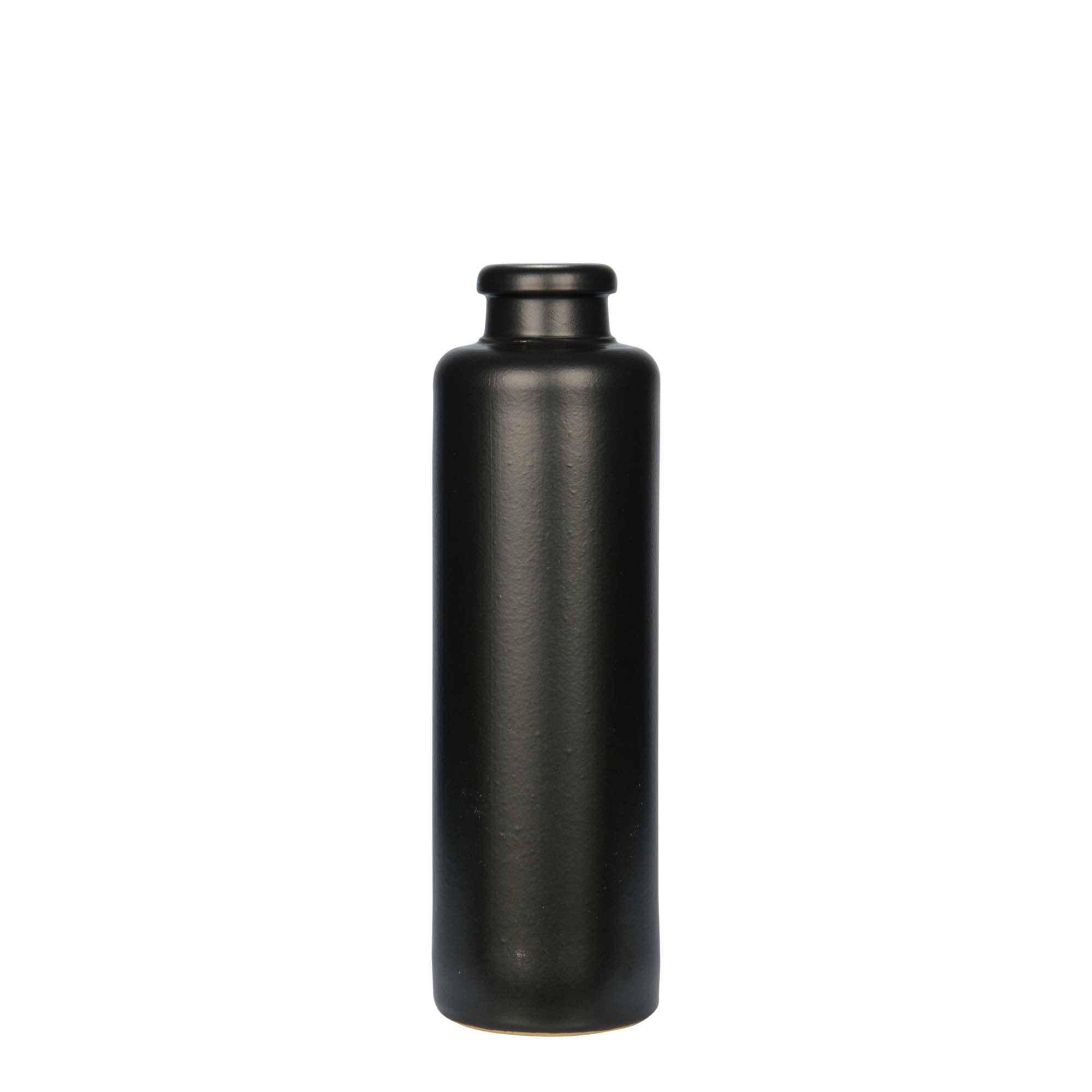 200 ml πήλινο δοχείο, κεραμικό, μαύρο, στόμιο: φελλός
