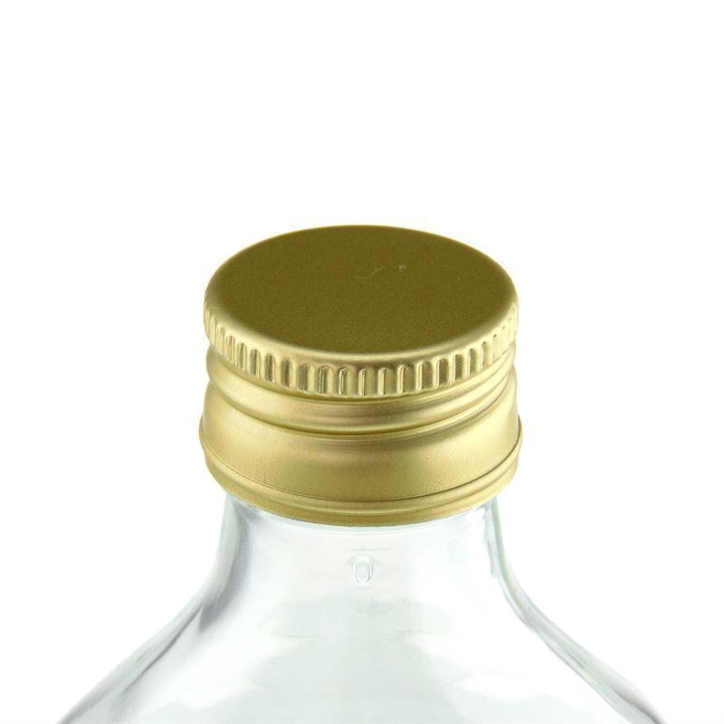 Βιδωτό καπάκι, μέταλλο, χρυσό, για στόμιο: PP 28 Βιδωτό καπάκι, μέταλλο, χρυσό, για στόμιο: PP 28