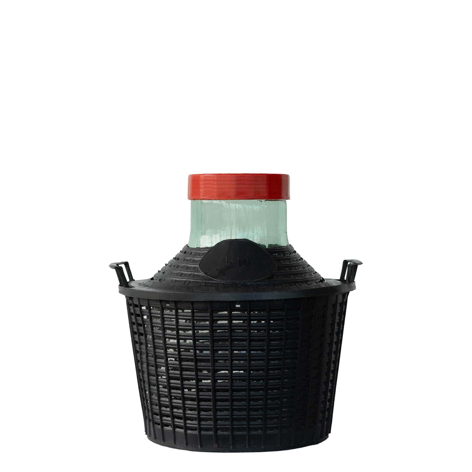 10 l φιάλη μπαλονιού με φαρδύ λαιμό, γυαλί, στόμιο: βιδωτό καπάκι