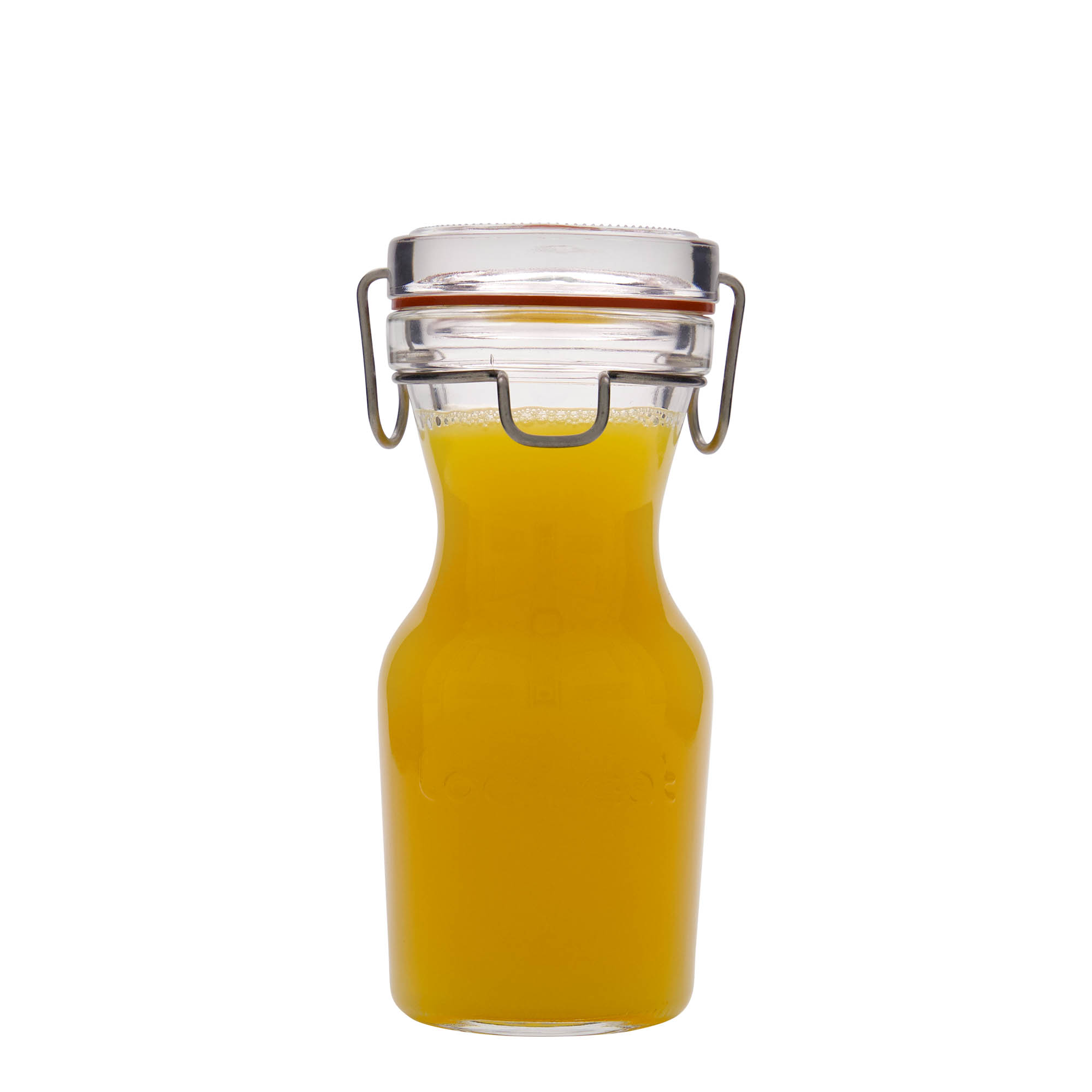 250 ml γυάλινη καράφα 'Lock-Eat', στόμιο: κλείσιμο με σύρμα ανοιγόμενο