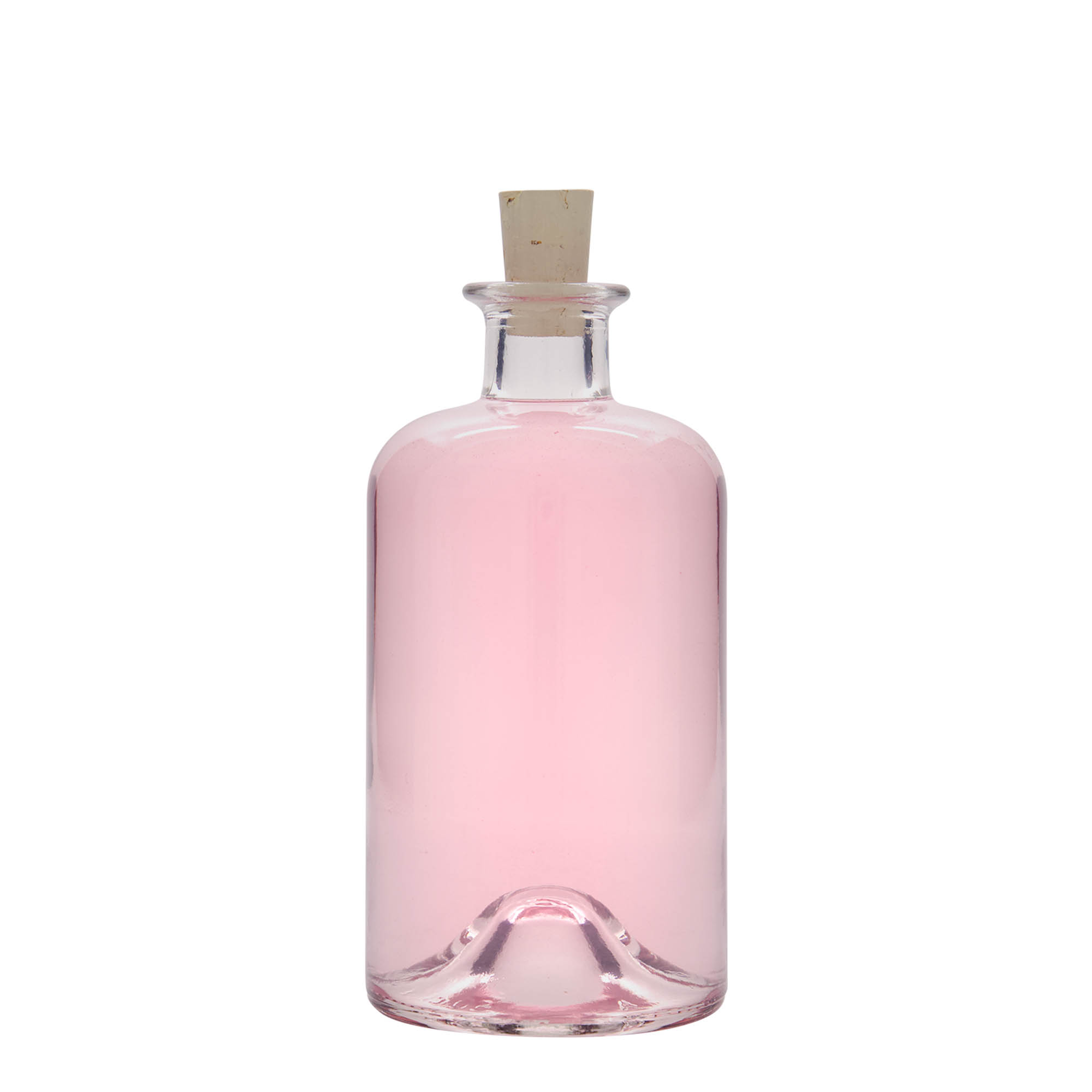 500 ml γυάλινο μπουκάλι φαρμακοποιού 'Γιατρός', στόμιο: φελλός