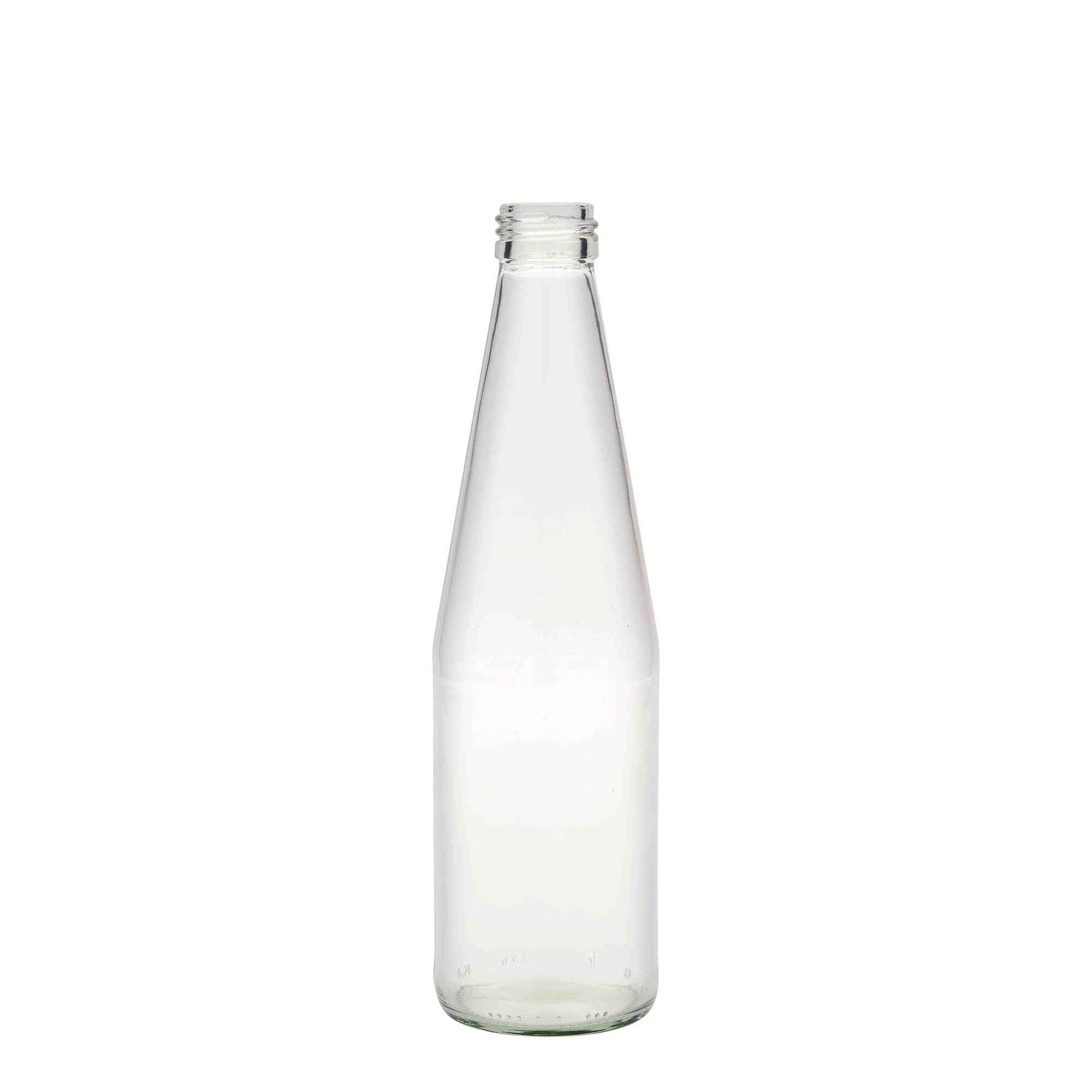330 ml καθολικό μπουκάλι σε σχήμα καρότου, γυαλί, στόμιο: PP 28 330 ml καθολικό μπουκάλι σε σχήμα καρότου, γυαλί, στόμιο: PP 28