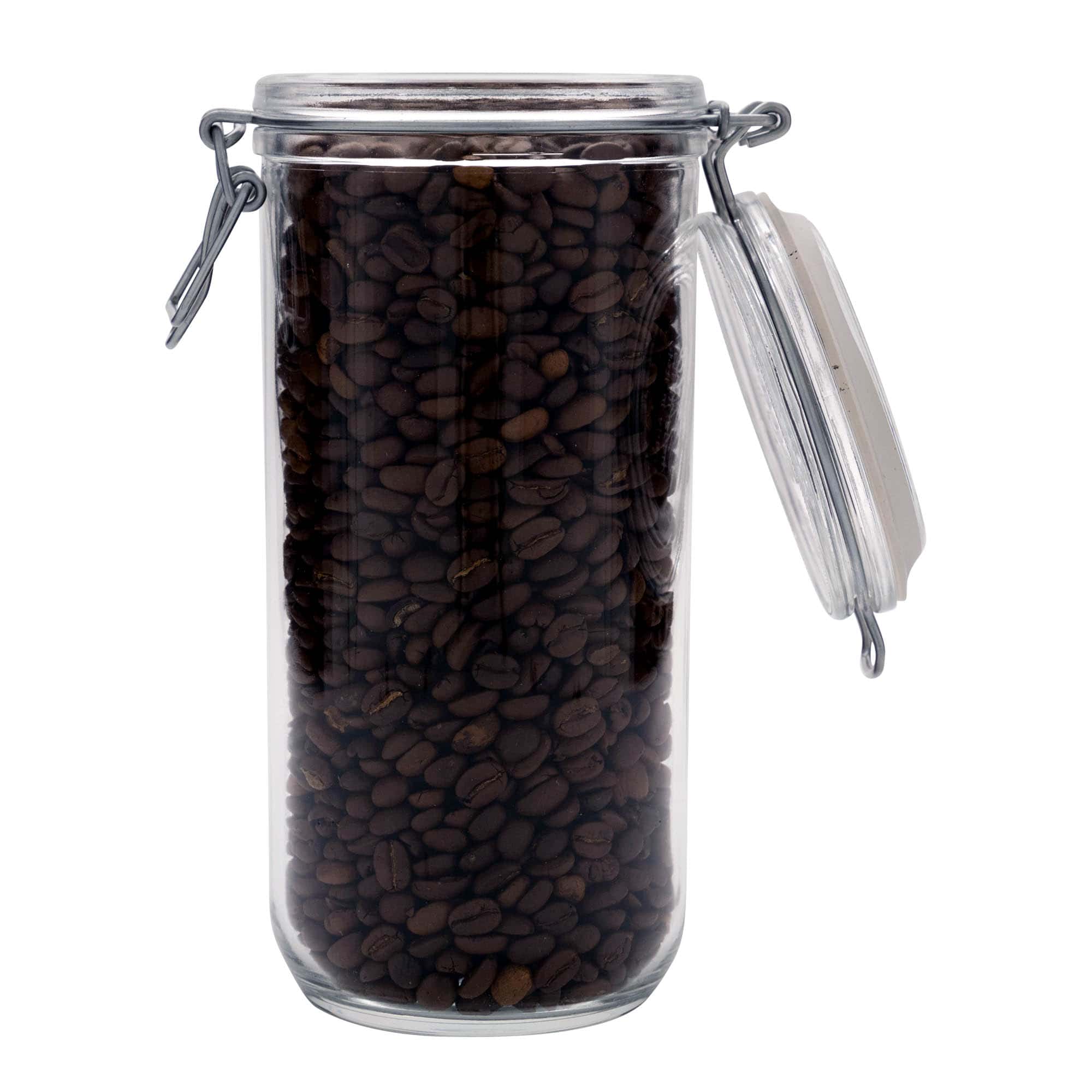 1.000 ml γυάλινο βάζο με μεταλλικό κλιπ 'Fido', στόμιο: κλείσιμο με μεταλλικό κλιπ