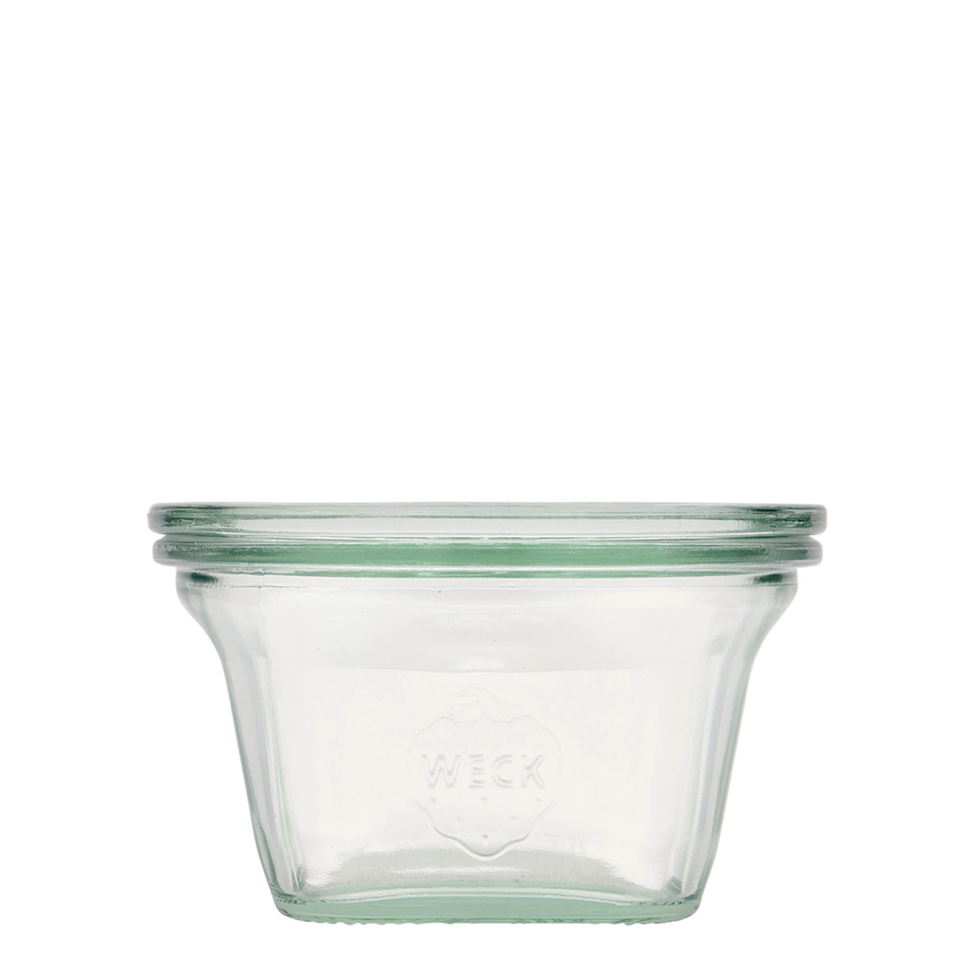290 ml WECK-Quadroglas, τετράγωνο, στόμιο: στρογγυλή άκρη