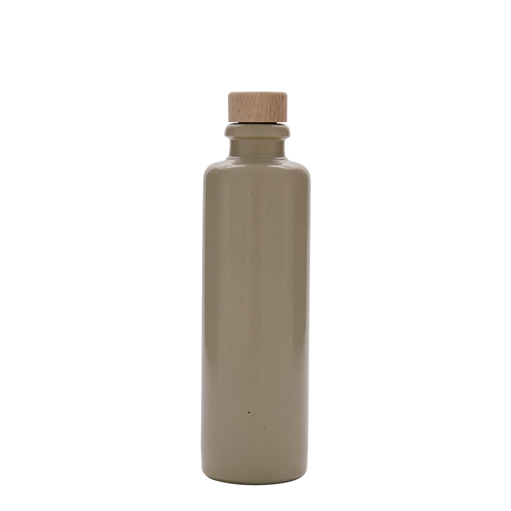 200 ml πιθάρι από πηλό, κεραμικό, μπεζ, στόμιο: φελλός