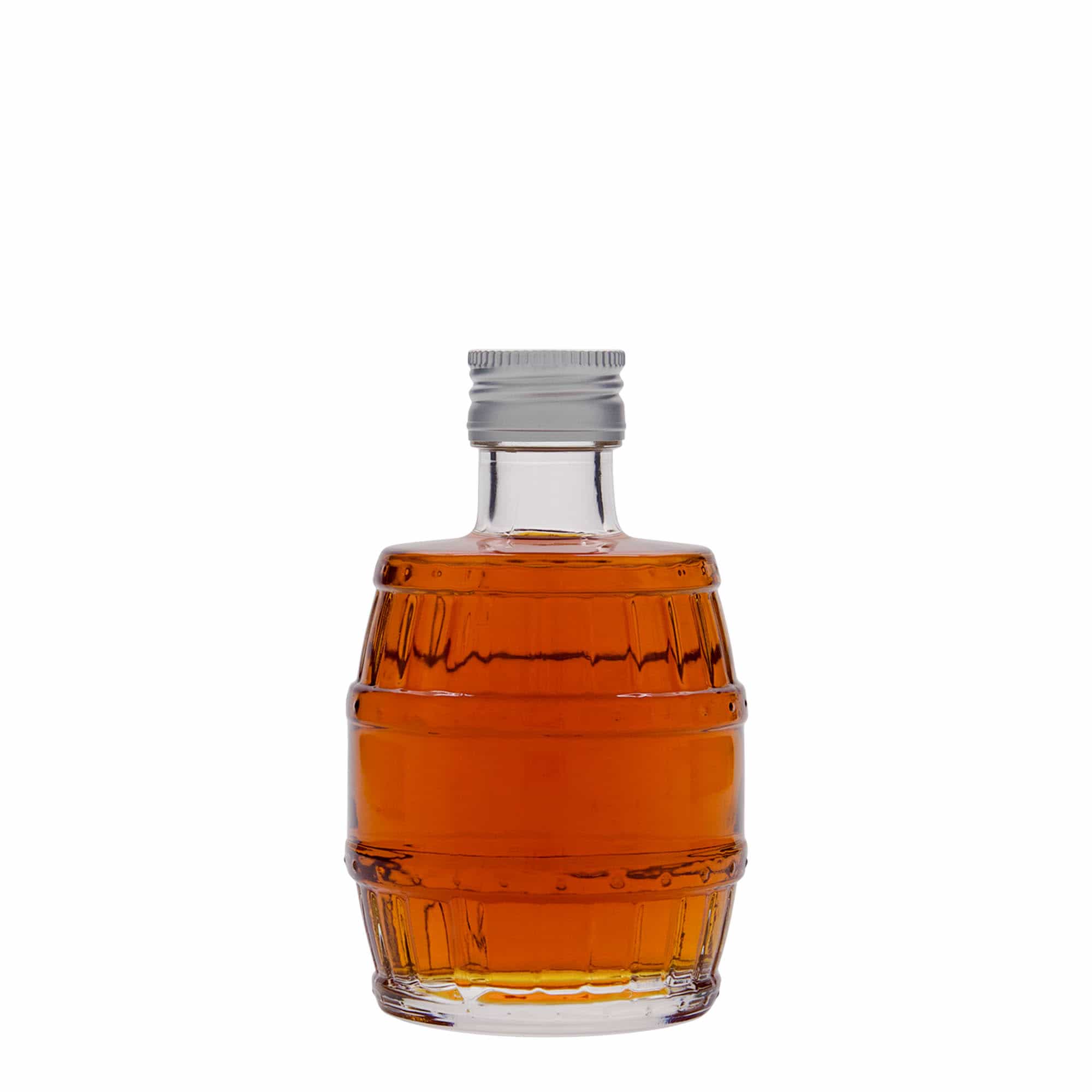 200 ml γυάλινο μπουκάλι 'βαρέλι', στόμιο: PP 28