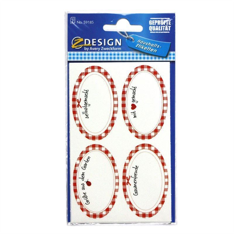 Zweckform ετικέτες 'Χειροποίητο', οβάλ, χαρτί, πολύχρωμο Zweckform ετικέτες 'Χειροποίητο', οβάλ, χαρτί, πολύχρωμο